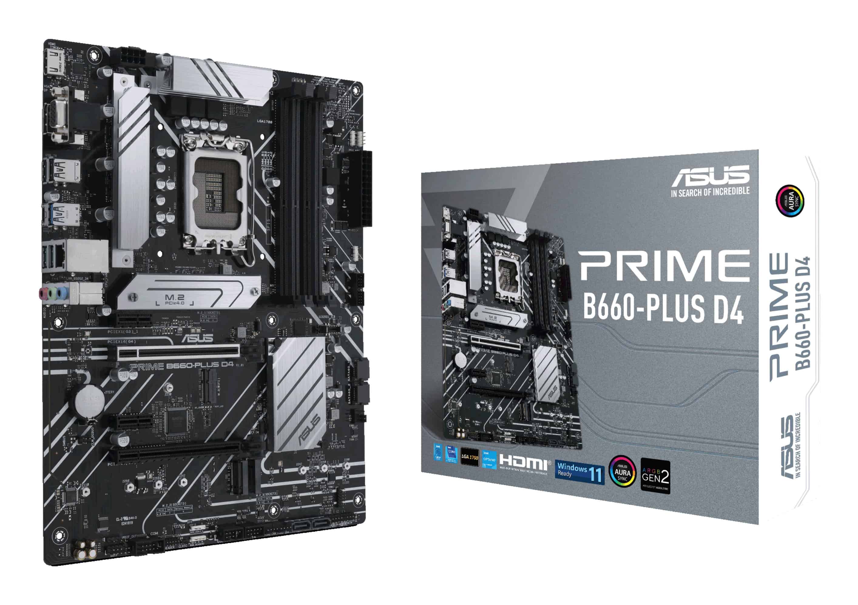 ASUS PRIME B660-PLUS D4 Intel B660 LGA 1700 ATX (90MB18X0-M1EAY0) thumbnail