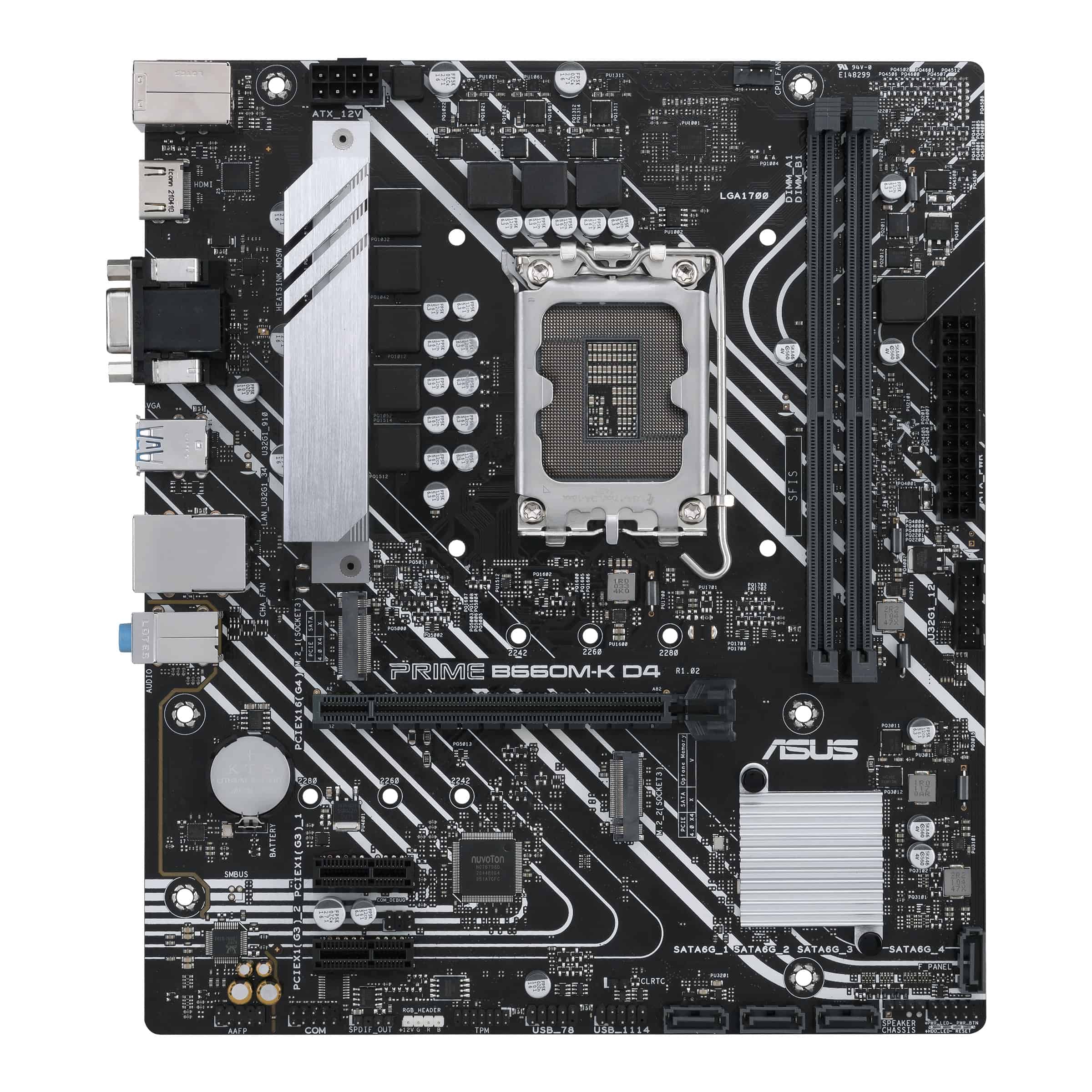 ASUS PRIME B660M-K D4 Intel B660 LGA 1700 micro ATX (90MB1950-M1EAY0) thumbnail