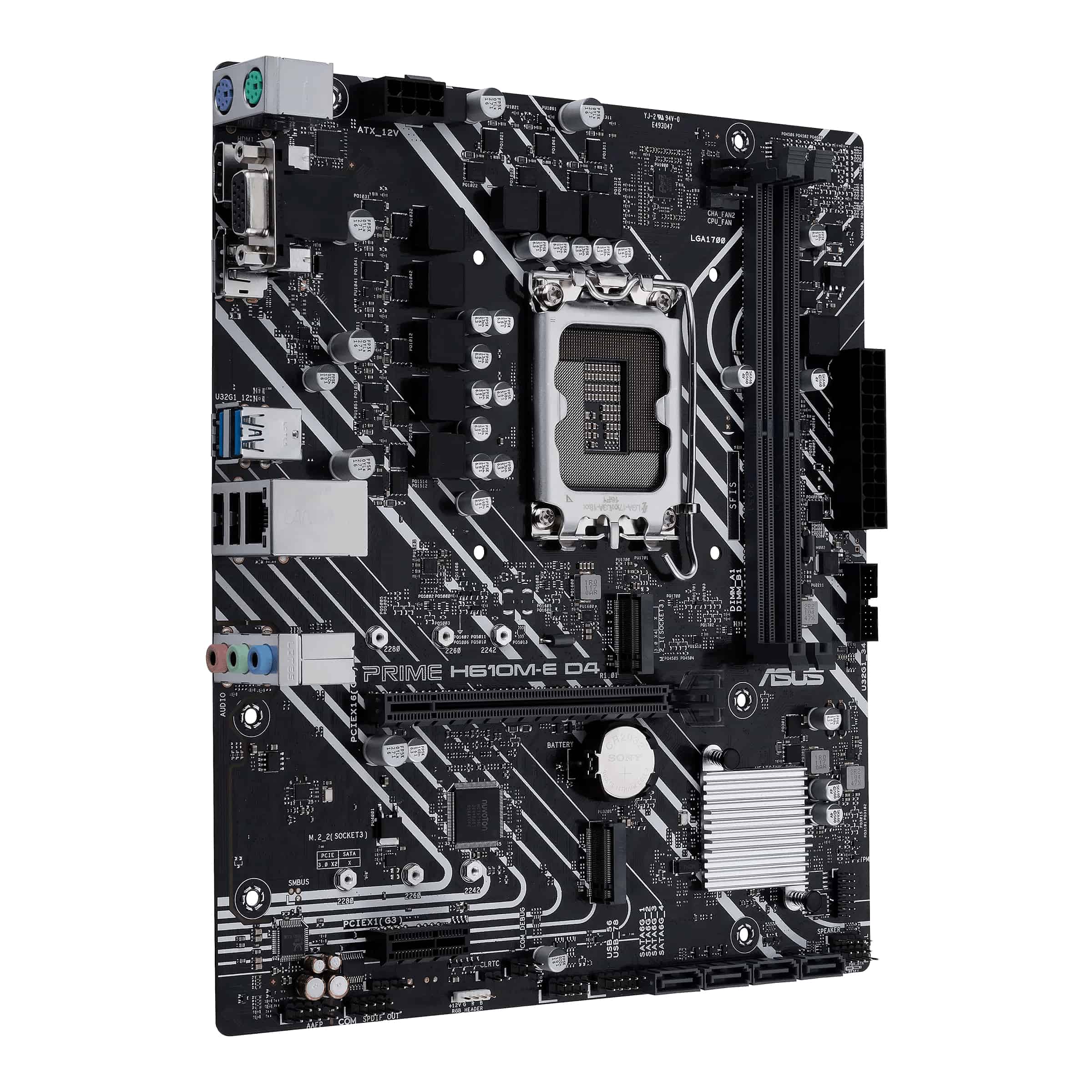 ASUS PRIME H610M-E D4-CSM Intel H610 LGA 1700 micro ATX (90MB19N0-M0EAYC) thumbnail