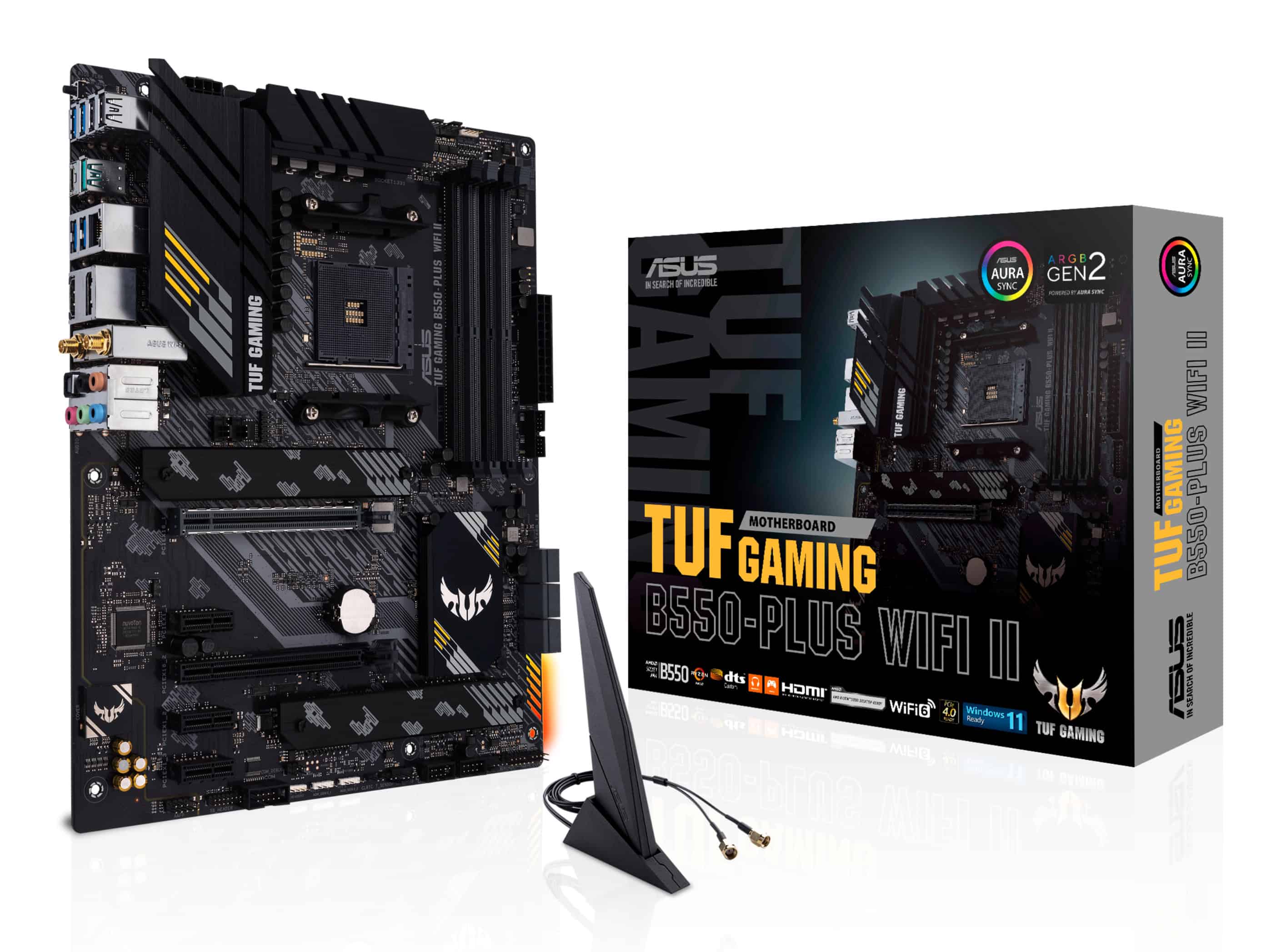 ASUS TUF GAMING B550-PLUS WIFI II AMD B550 Socket AM4 ATX (90MB19U0-M0EAY0) thumbnail