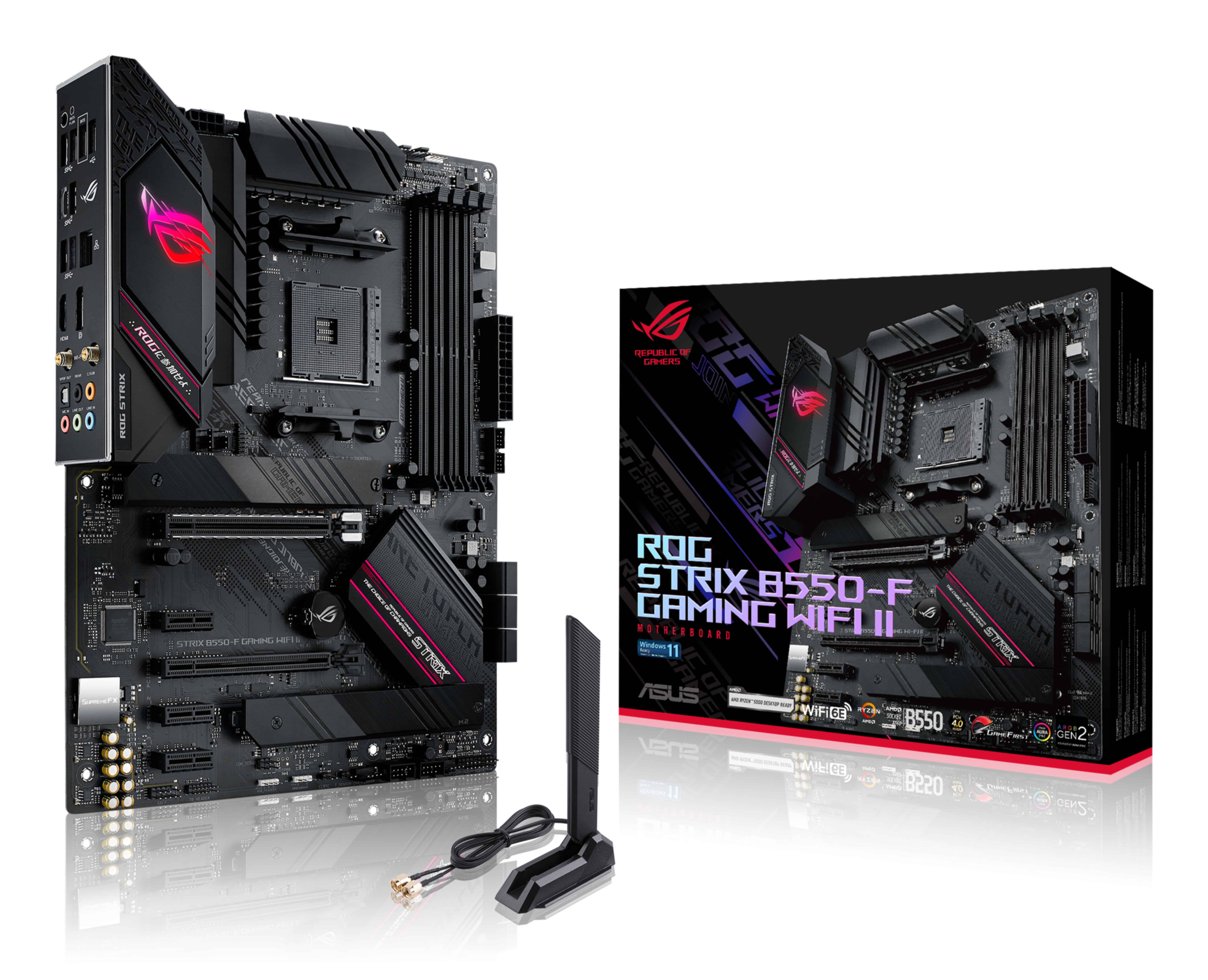 ASUS ROG STRIX B550-F GAMING WIFI II AMD B550 Socket AM4 ATX (90MB19V0-M0EAY0) thumbnail