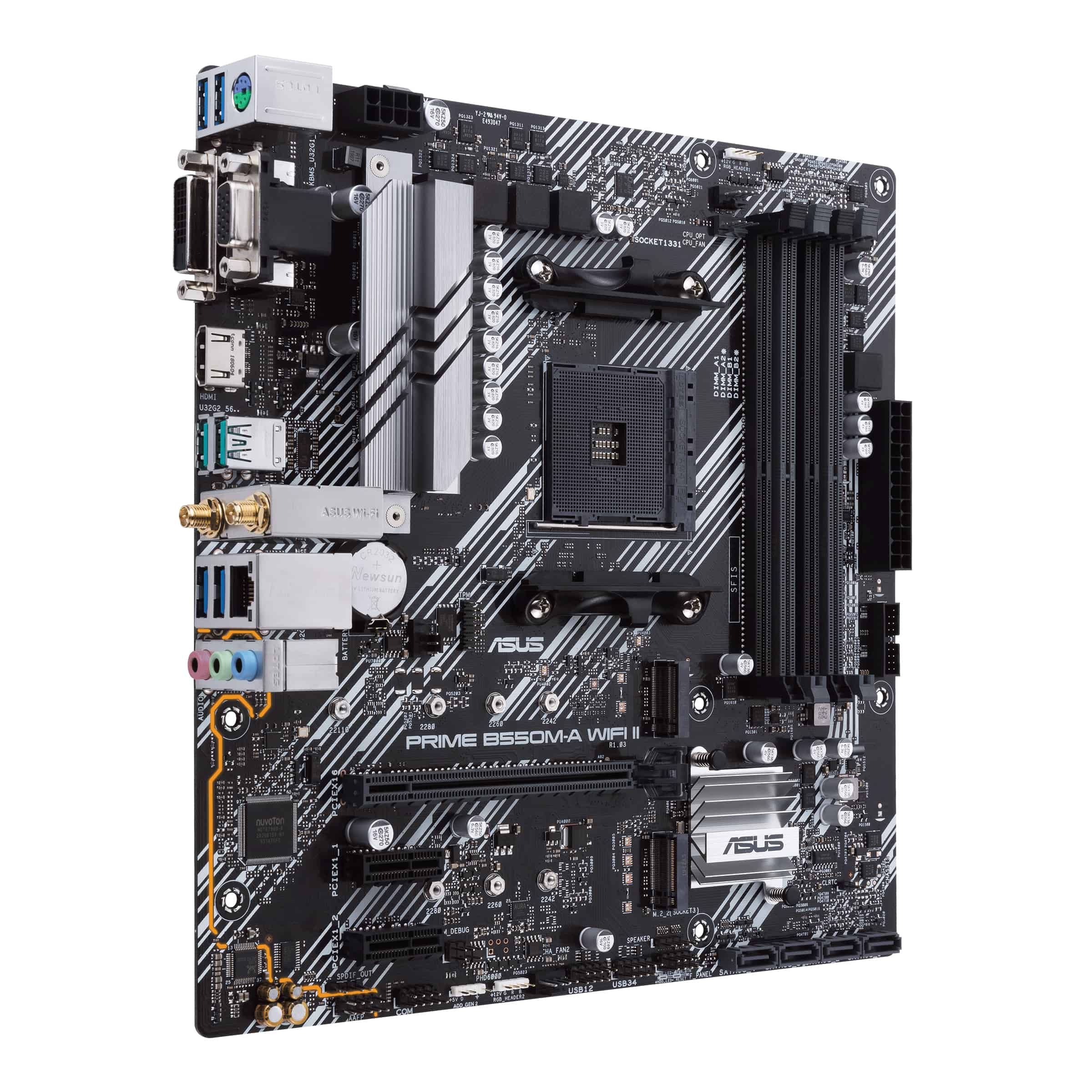 ASUS PRIME B550M-A WIFI II AMD B550 Socket AM4 micro ATX (90MB19X0-M0EAY0) thumbnail