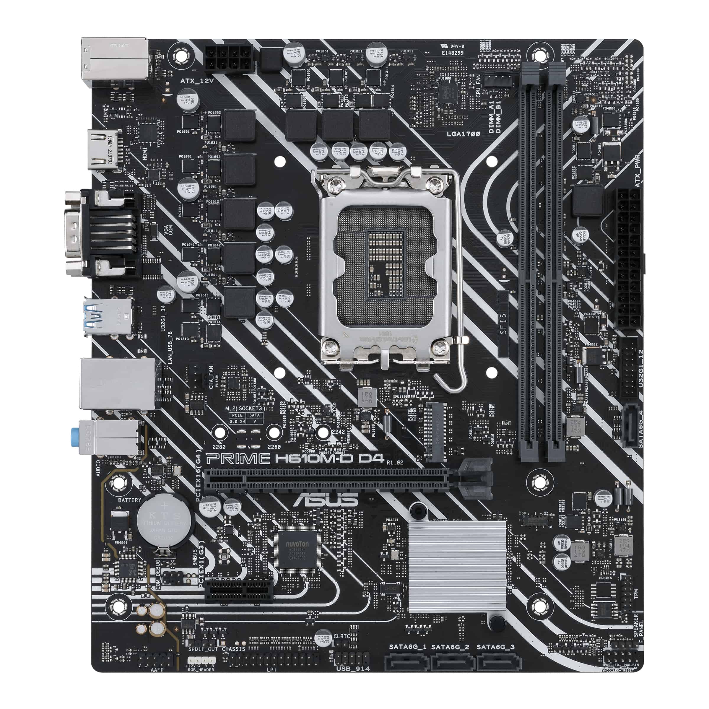 ASUS PRIME H610M-D D4 Intel H610 LGA 1700 micro ATX (90MB1A00-M0EAY0) thumbnail