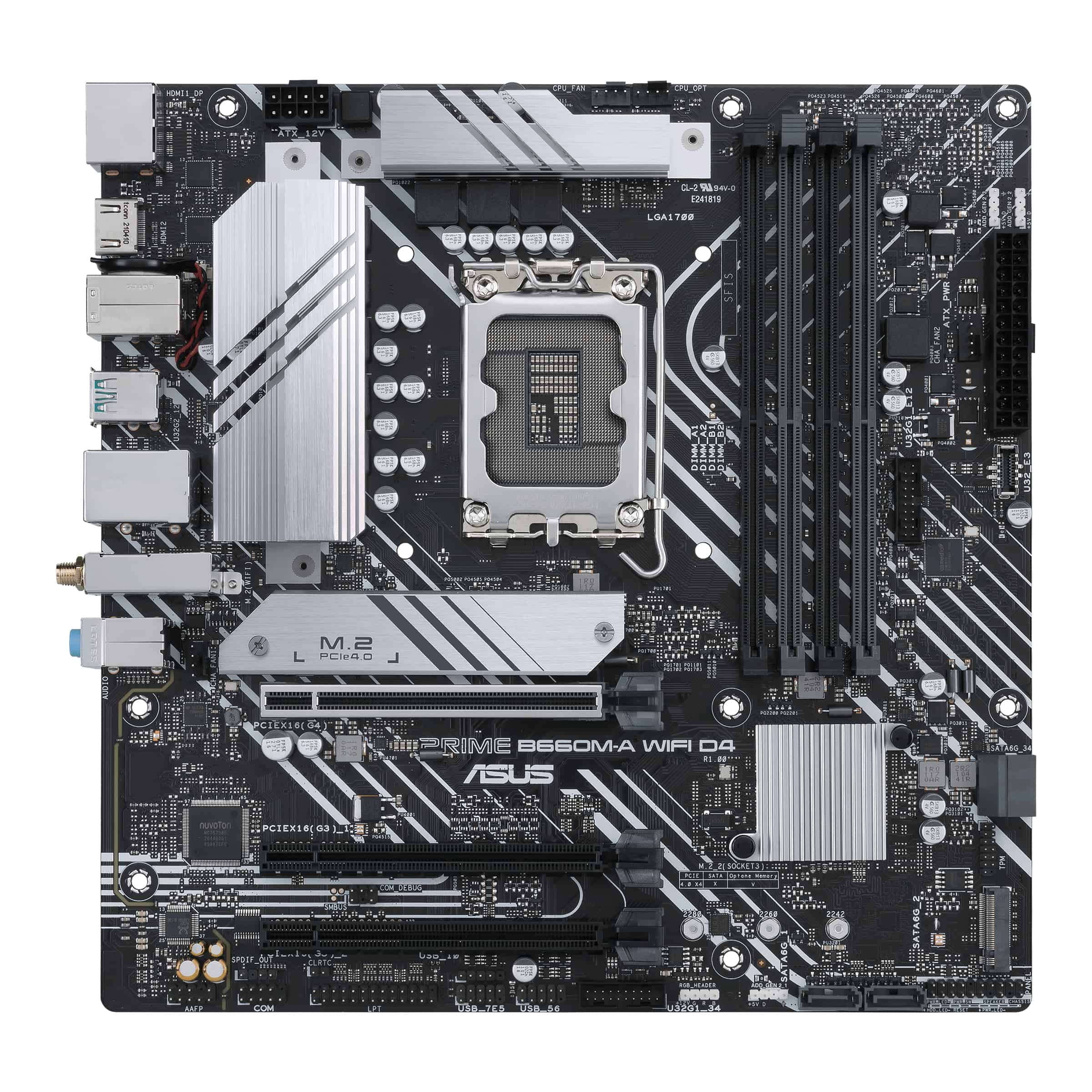 ASUS PRIME B660M-A WIFI D4 Intel B660 LGA 1700 micro ATX (90MB1AE0-M0EAY0) thumbnail