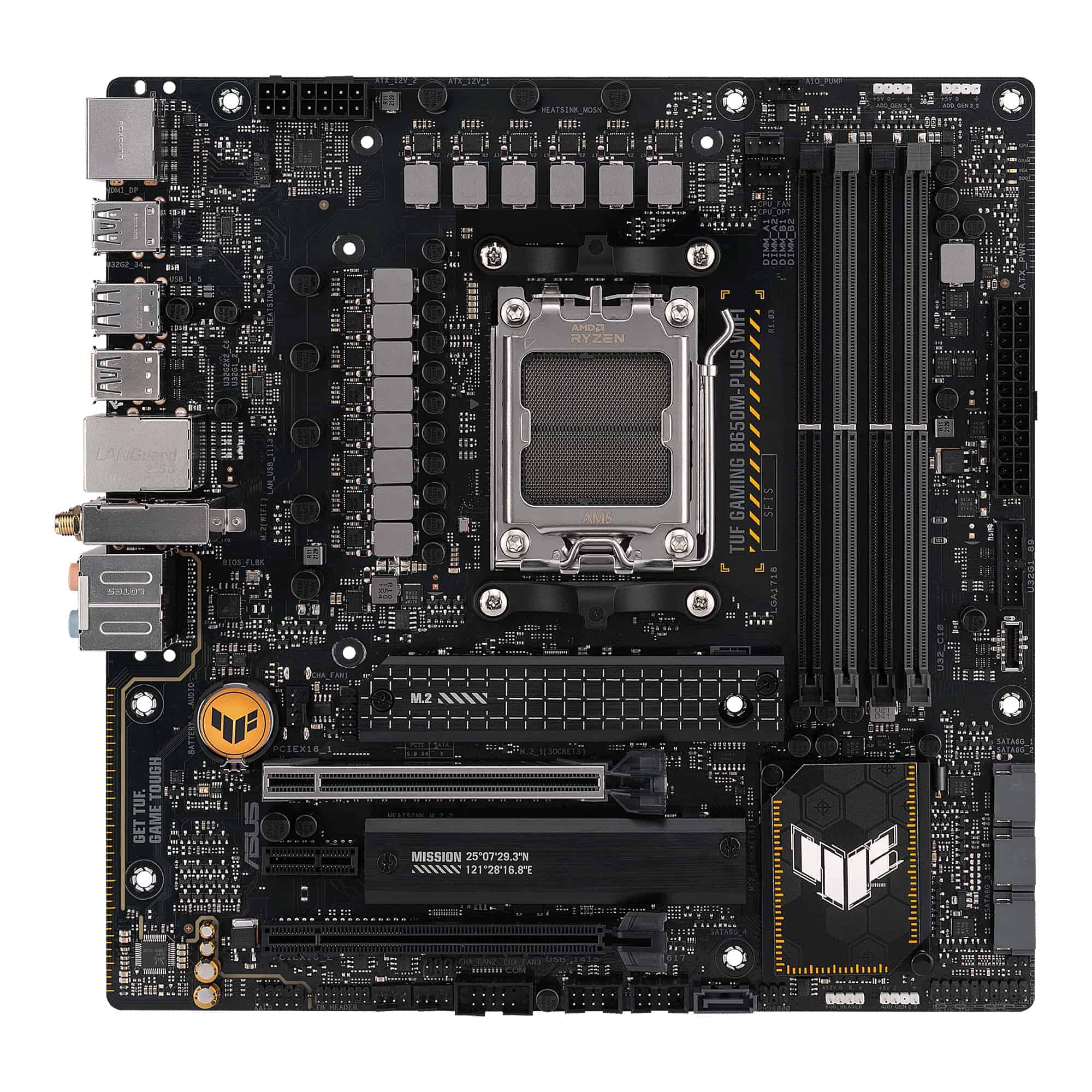 ASUS TUF GAMING B650M-PLUS WIFI AMD B650 Socket AM5 micro ATX (90MB1BF0-M0EAY0) thumbnail