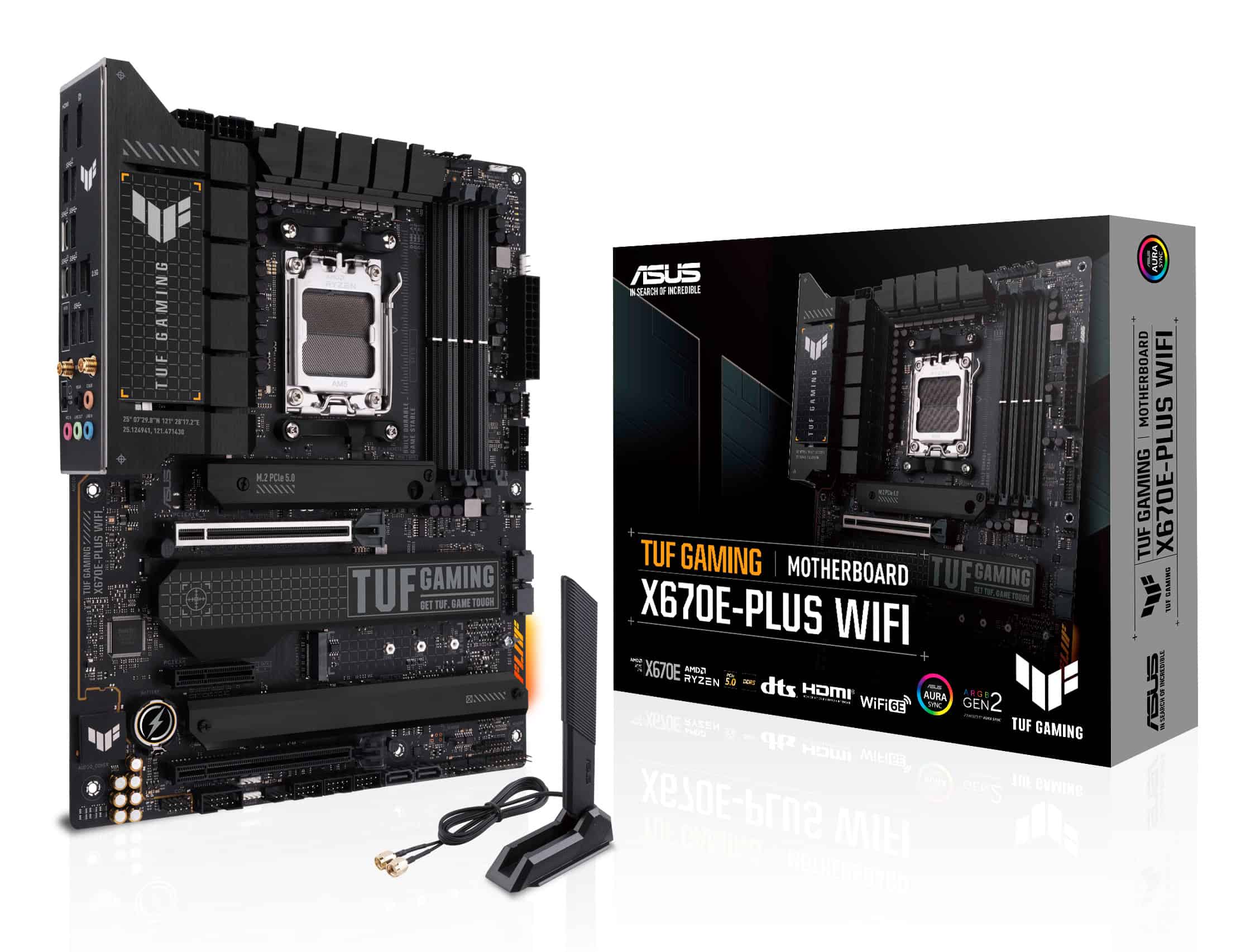 ASUS TUF GAMING X670E-PLUS WIFI AMD X670 Socket AM5 ATX (90MB1BK0-M0EAY0) thumbnail