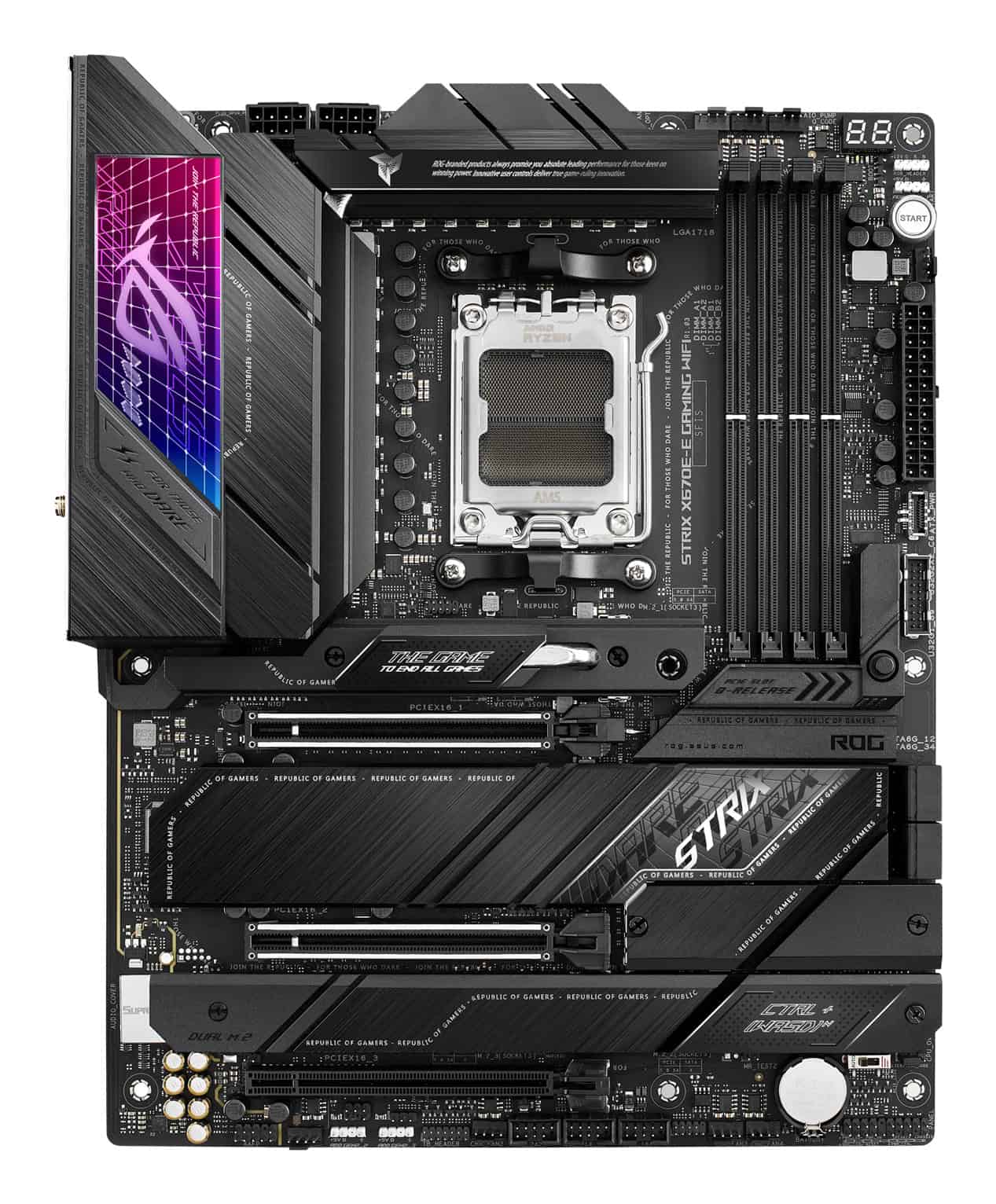 ASUS ROG STRIX X670E-E GAMING WIFI AMD X670 Socket AM5 ATX (90MB1BR0-M0EAY0) thumbnail