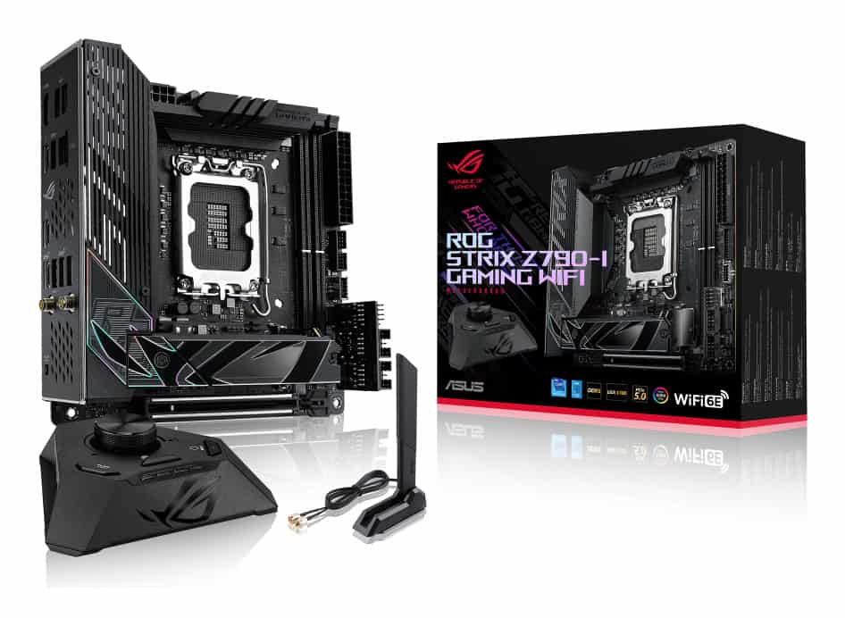 ASUS ROG STRIX Z790-I GAMING WIFI Intel Z790 LGA 1700 mini ITX (90MB1CM0-M0EAY0) thumbnail