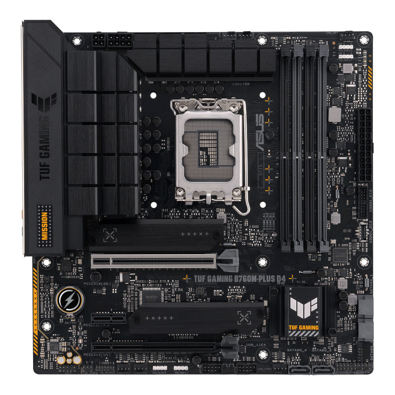 ASUS TUF GAMING B760M-PLUS D4 Intel B760 LGA 1700 micro ATX (90MB1DI0-M0EAY0) thumbnail
