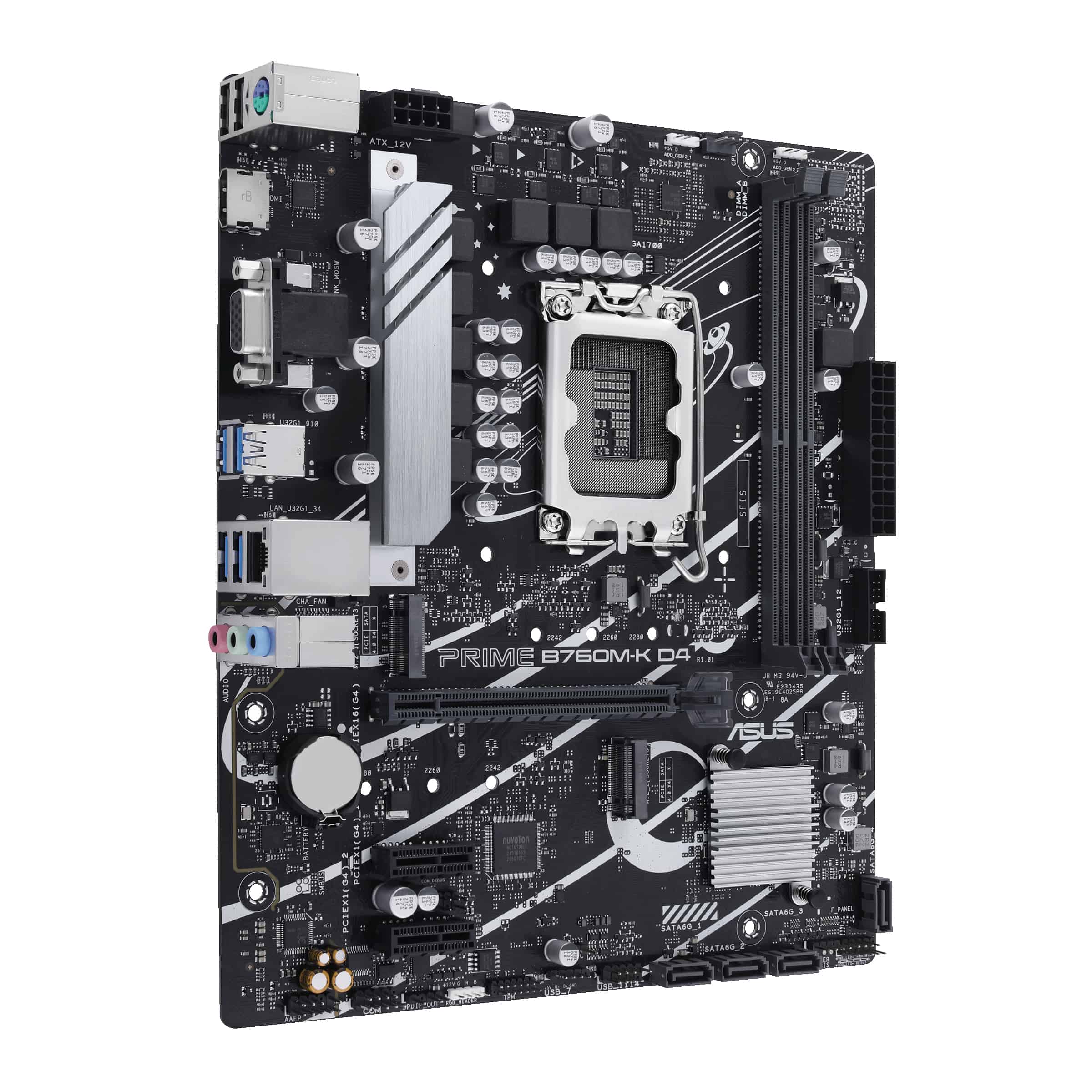ASUS PRIME B760M-K D4 Intel B760 LGA 1700 micro ATX (90MB1DS0-M0EAY0) thumbnail