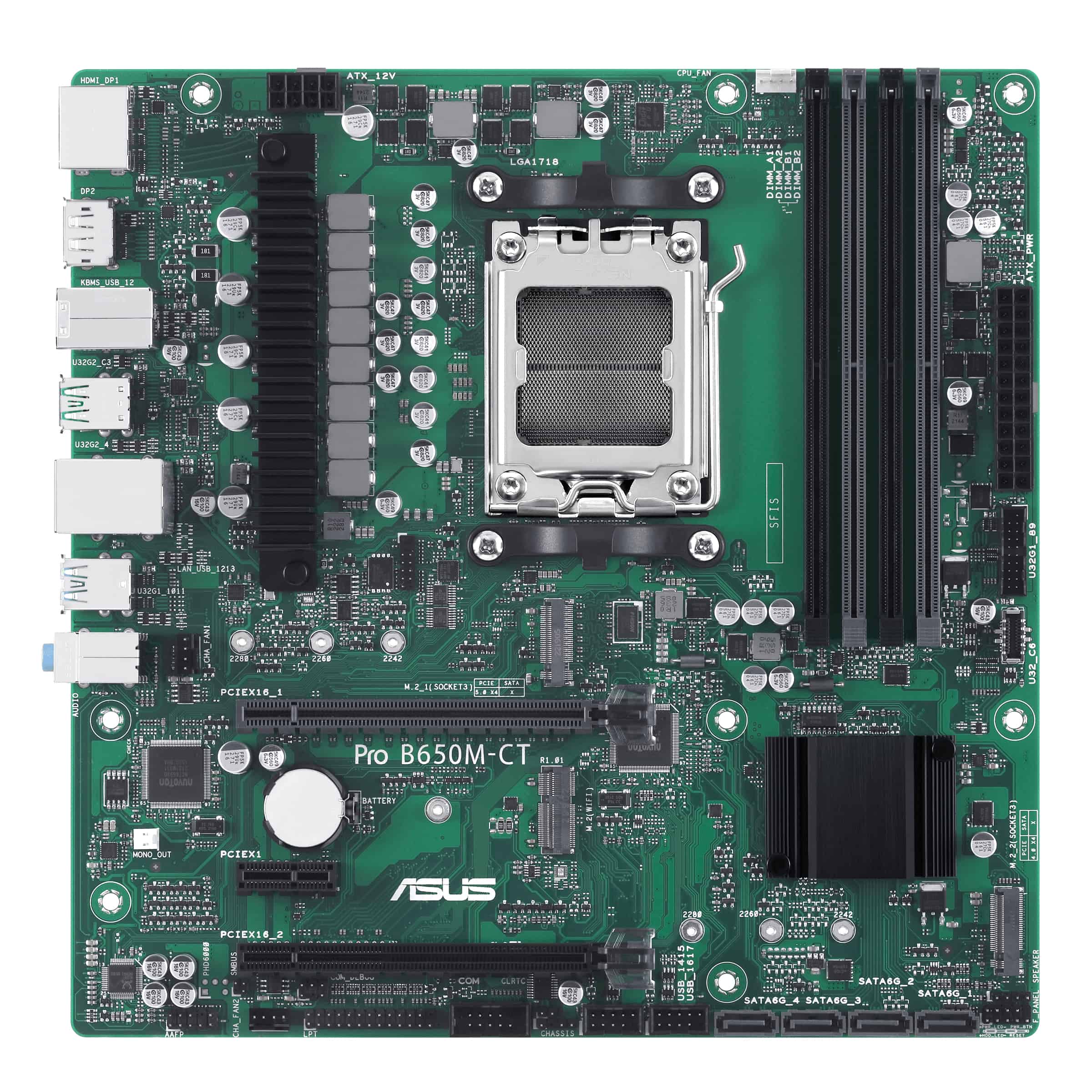 ASUS PRO B650M-CT-CSM AMD B650 Socket AM5 micro ATX (90MB1EC0-M0EAYC) thumbnail