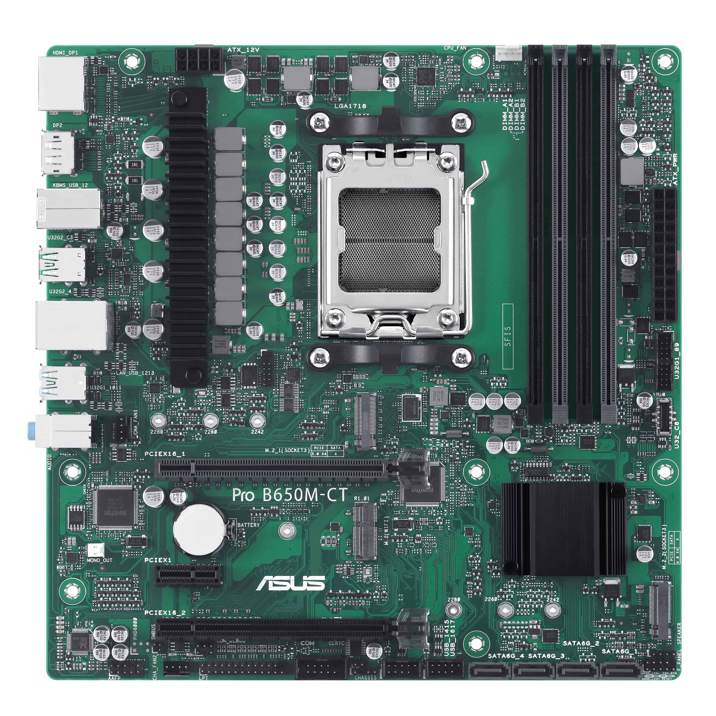 ASUS PRO B650M-CT-CSM AMD B650 Socket AM5 micro ATX (90MB1EC0-M0EAYC) thumbnail