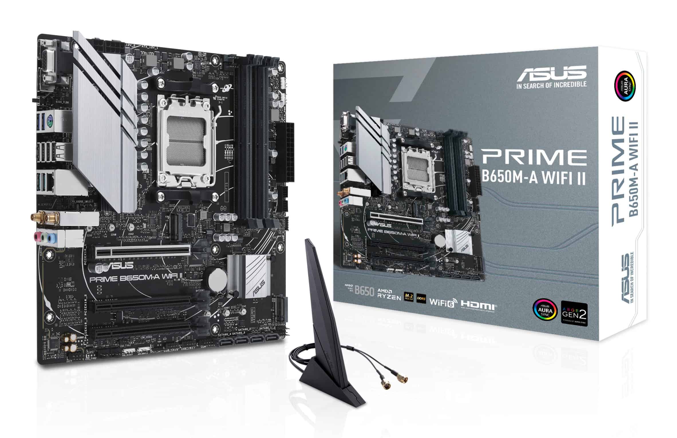 ASUS PRIME B650M-A WIFI II AMD B650 Socket AM5 micro ATX (90MB1EG0-M0EAY0) thumbnail