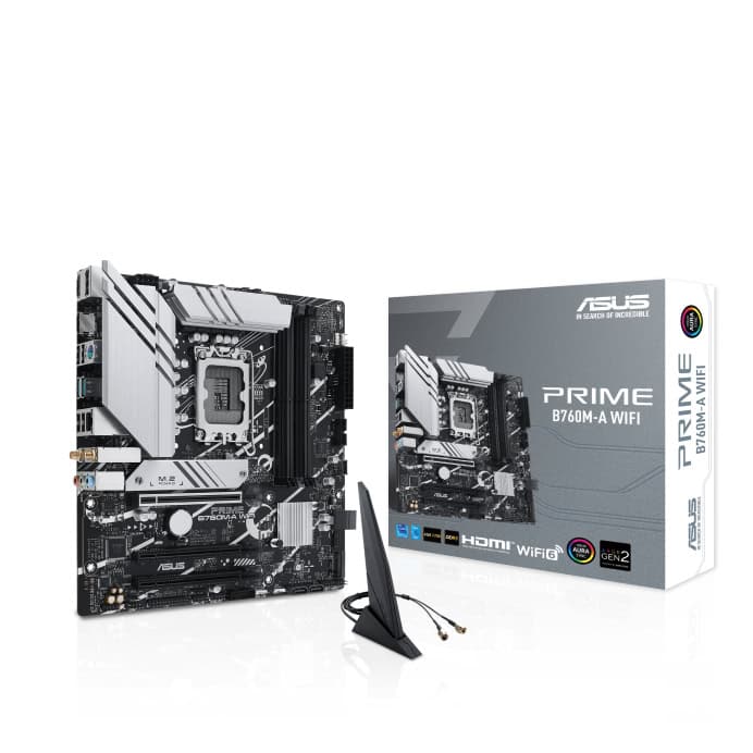 ASUS PRIME B760M-A WIFI Intel B760 LGA 1700 micro ATX (90MB1EL0-M0EAY0) thumbnail