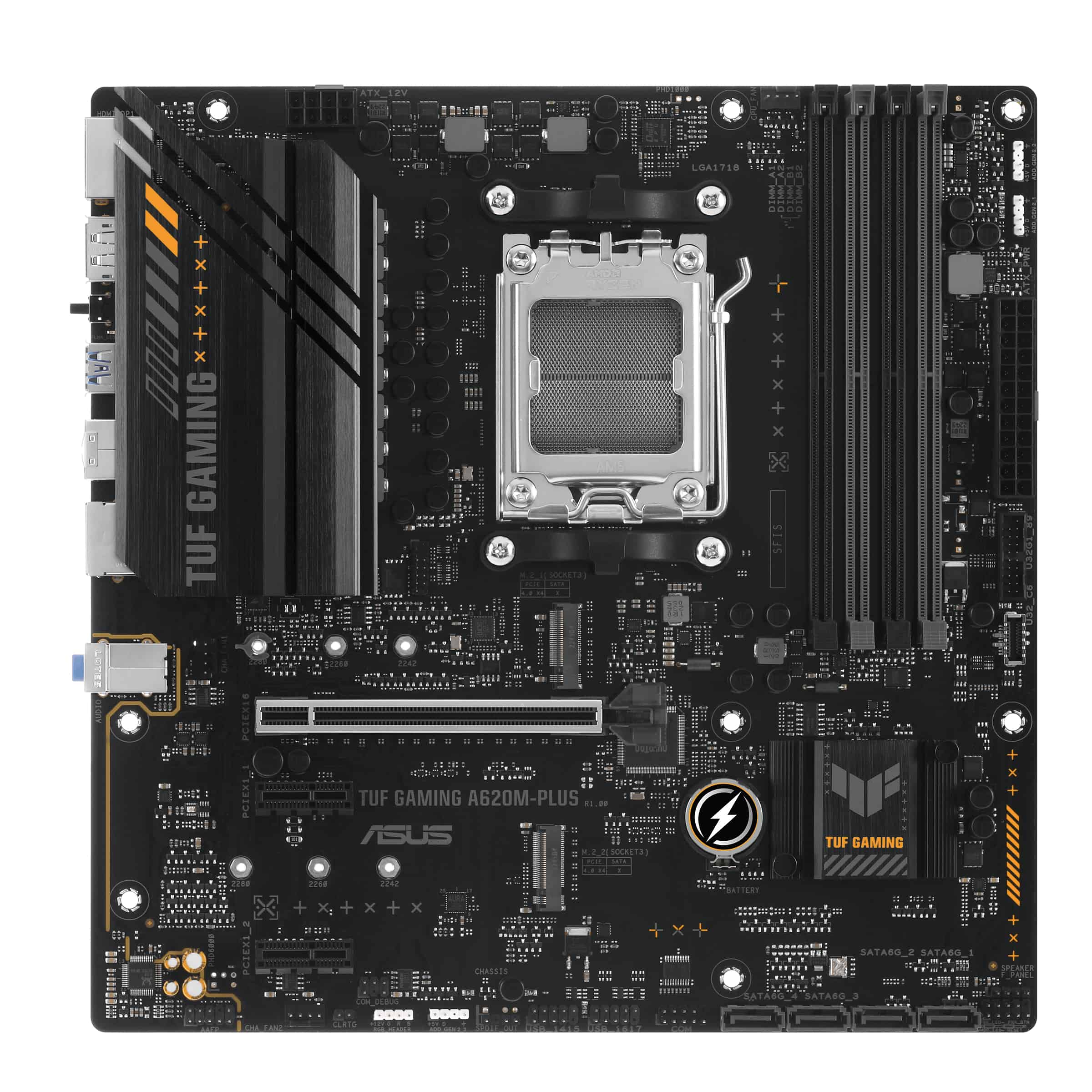 ASUS TUF GAMING A620M-PLUS AMD A620 Socket AM5 micro ATX (90MB1EZ0-M0EAY0) thumbnail