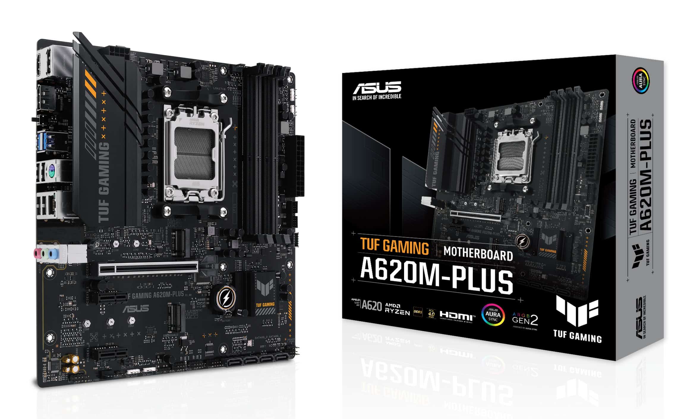 ASUS TUF GAMING A620M-PLUS AMD A620 Socket AM5 micro ATX (90MB1EZ0-M0EAY0) thumbnail