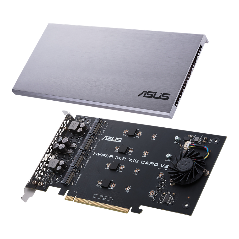 ASUS HYPER M.2 X16 CARD V2 interfacekaart/-adapter Intern (90MC06P0-M0EAY0) thumbnail