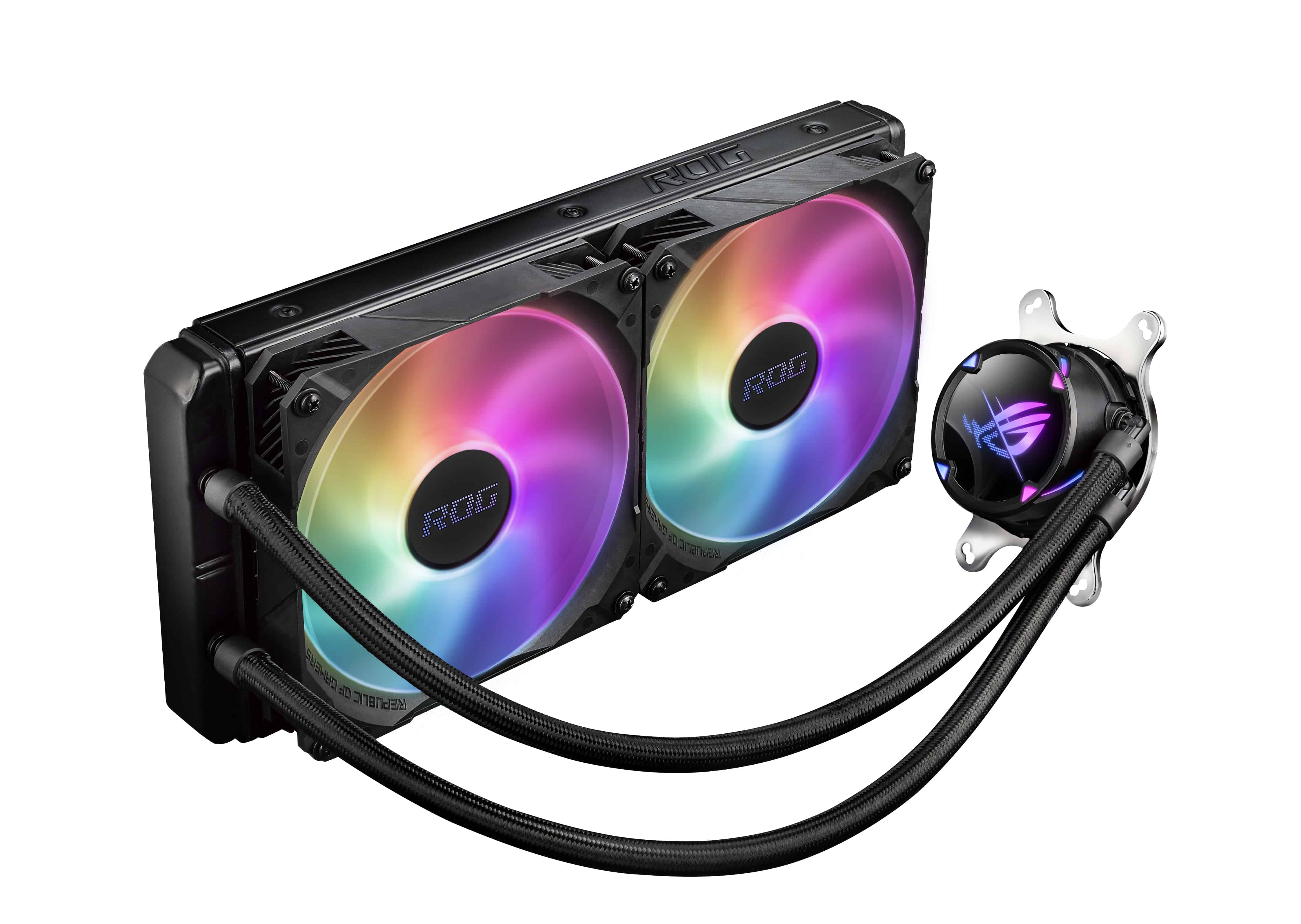 ASUS ROG STRIX LC II 280 ARGB Processor Alles-in-één vloeistofkoeler 14 cm Zwart 1 stuk(s) (90RC00C1-M0UAY0) thumbnail