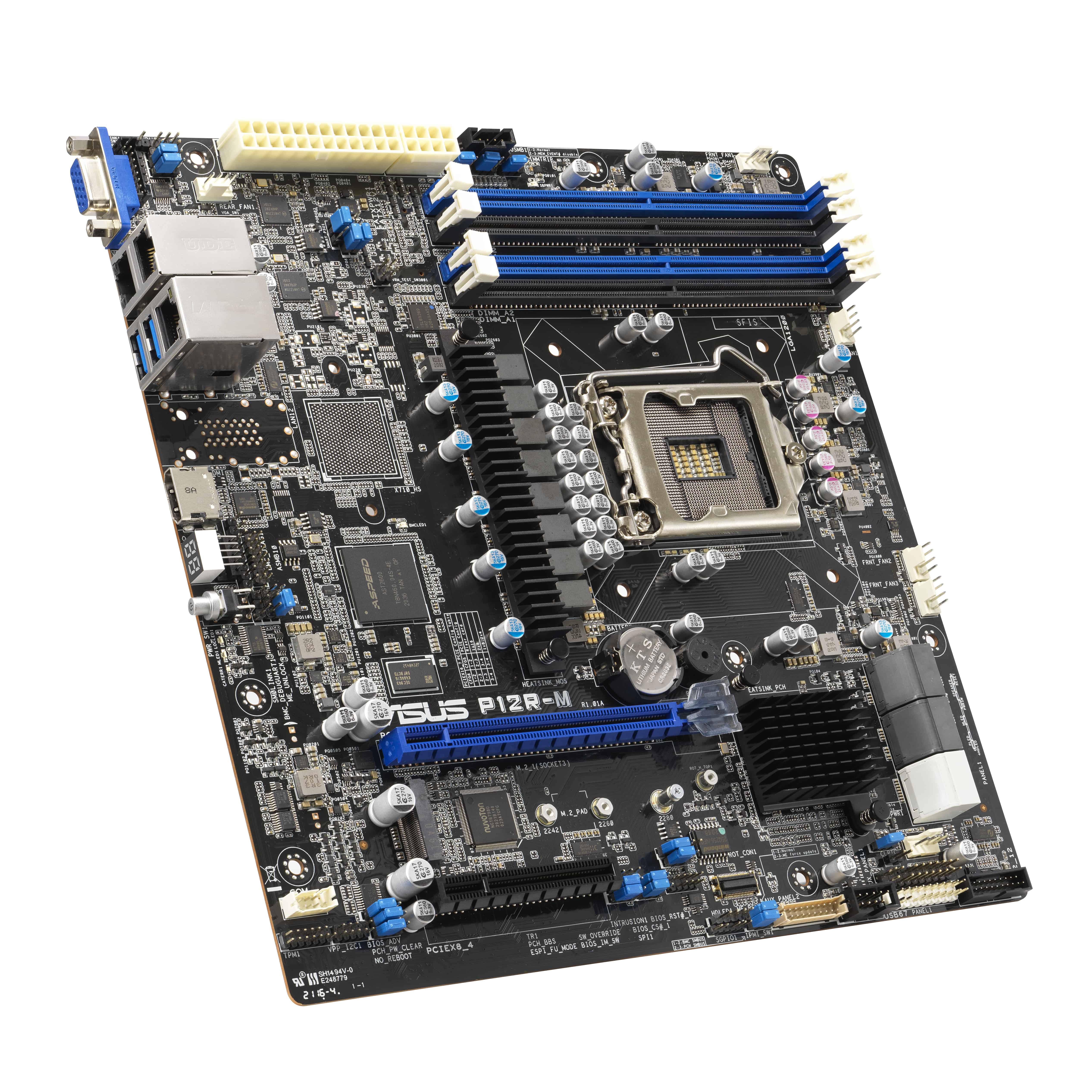 ASUS P12R-M Intel C252 LGA 1200 micro ATX (90SB09X0-M1UAY0) thumbnail