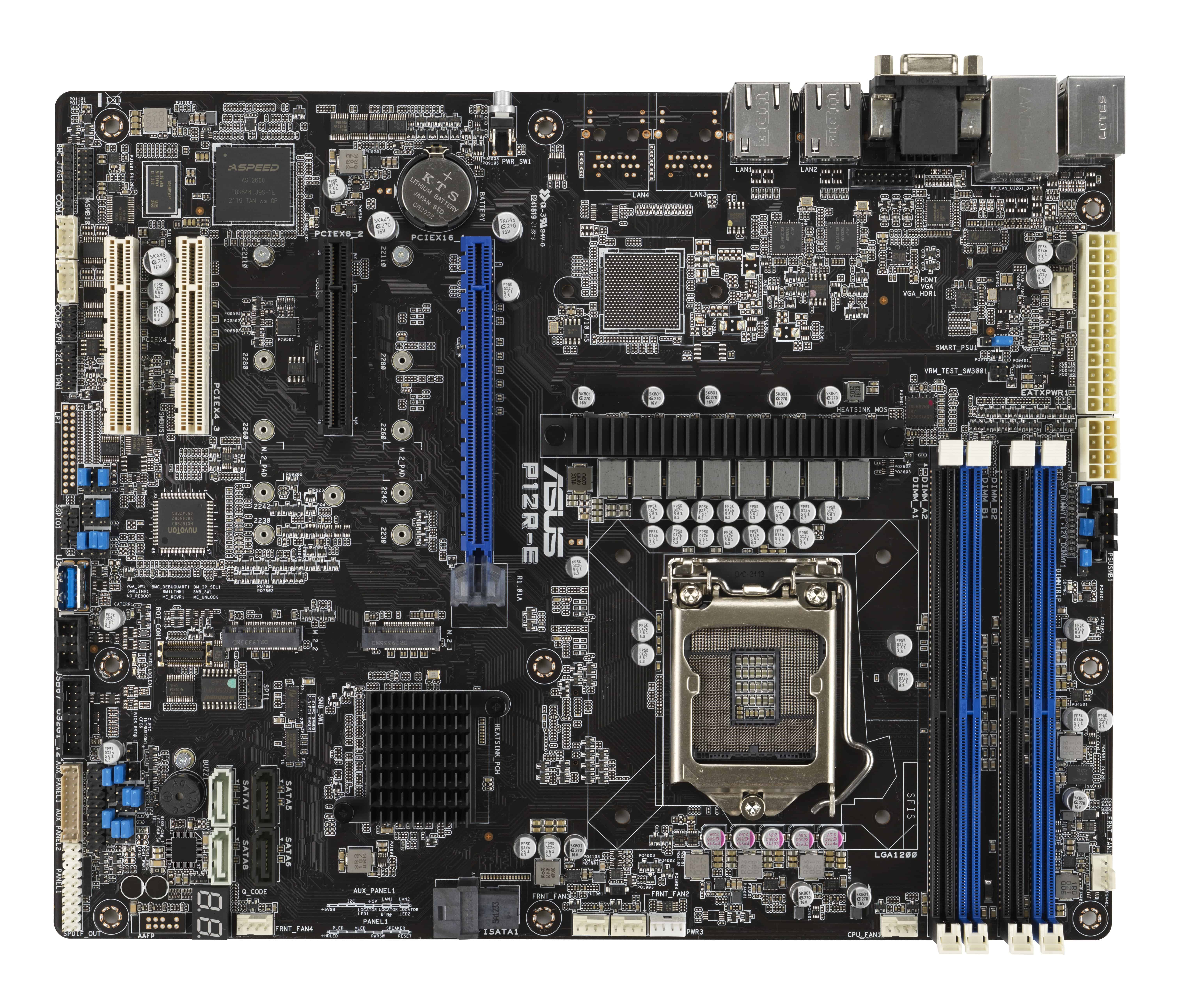 ASUS P12R-E Intel C256 LGA 1200 (Socket H5) ATX (90SB0A90-M0UAY0) thumbnail