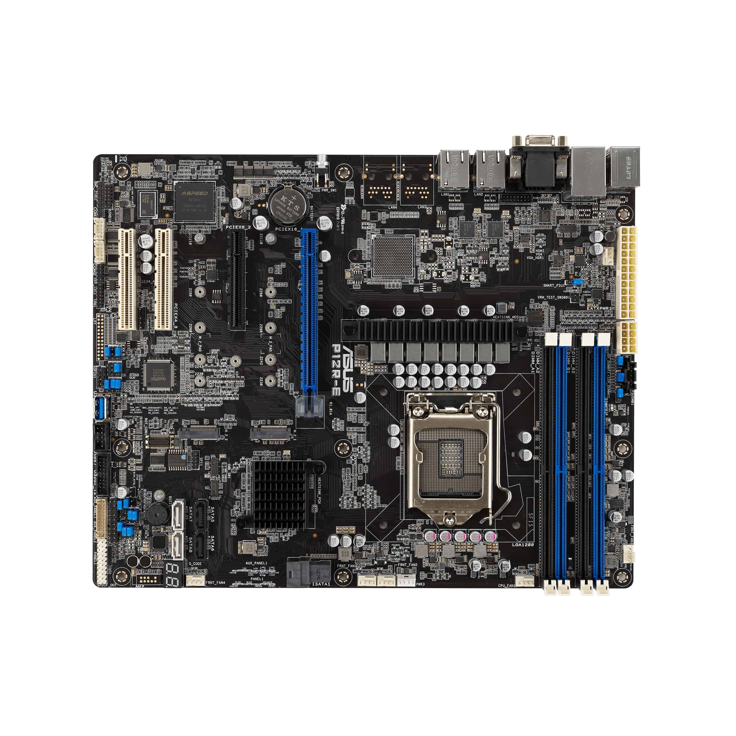 ASUS P12R-E ASMB10 Intel C256 LGA 1200 ATX (90SB0A90-M1UAY0) thumbnail