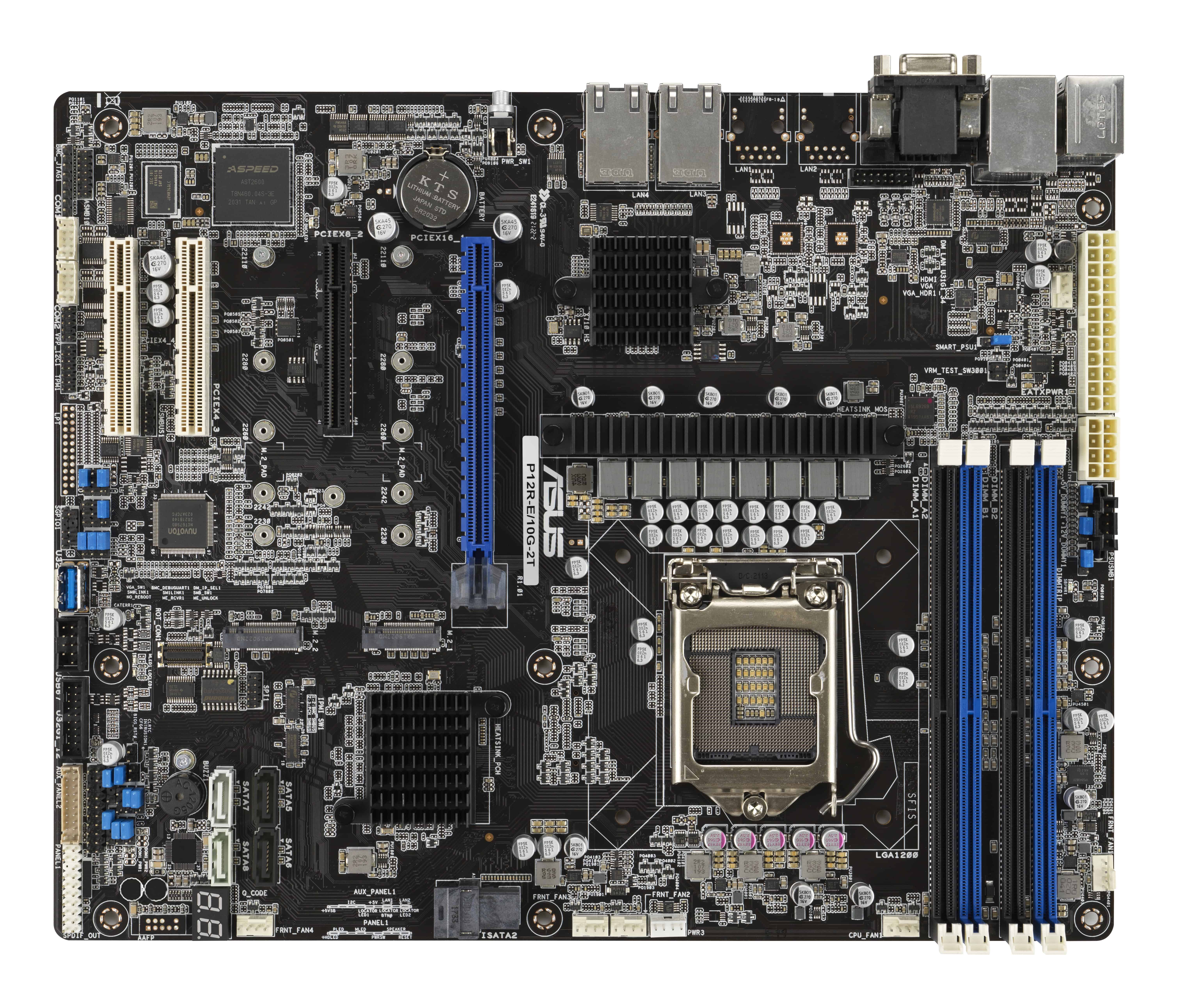 ASUS P12R-E/10G-2T Intel C256 LGA 1200 (Socket H5) ATX (90SB0AI0-M0UAY0) thumbnail