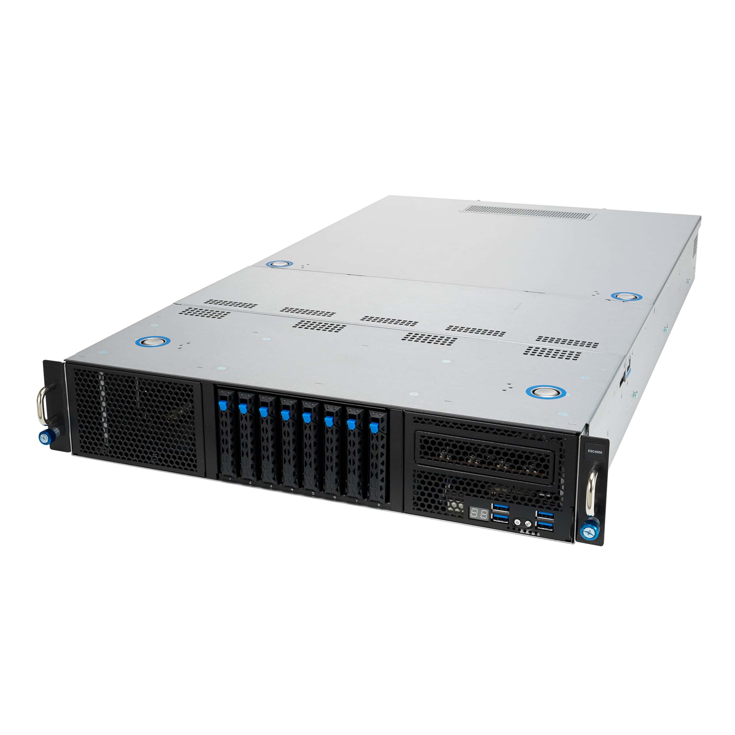 ASUS ESC4000-E10S-SKU1 LGA 4189 Rack (2U) Zwart, Zilver (90SF01B3-M004P0) thumbnail
