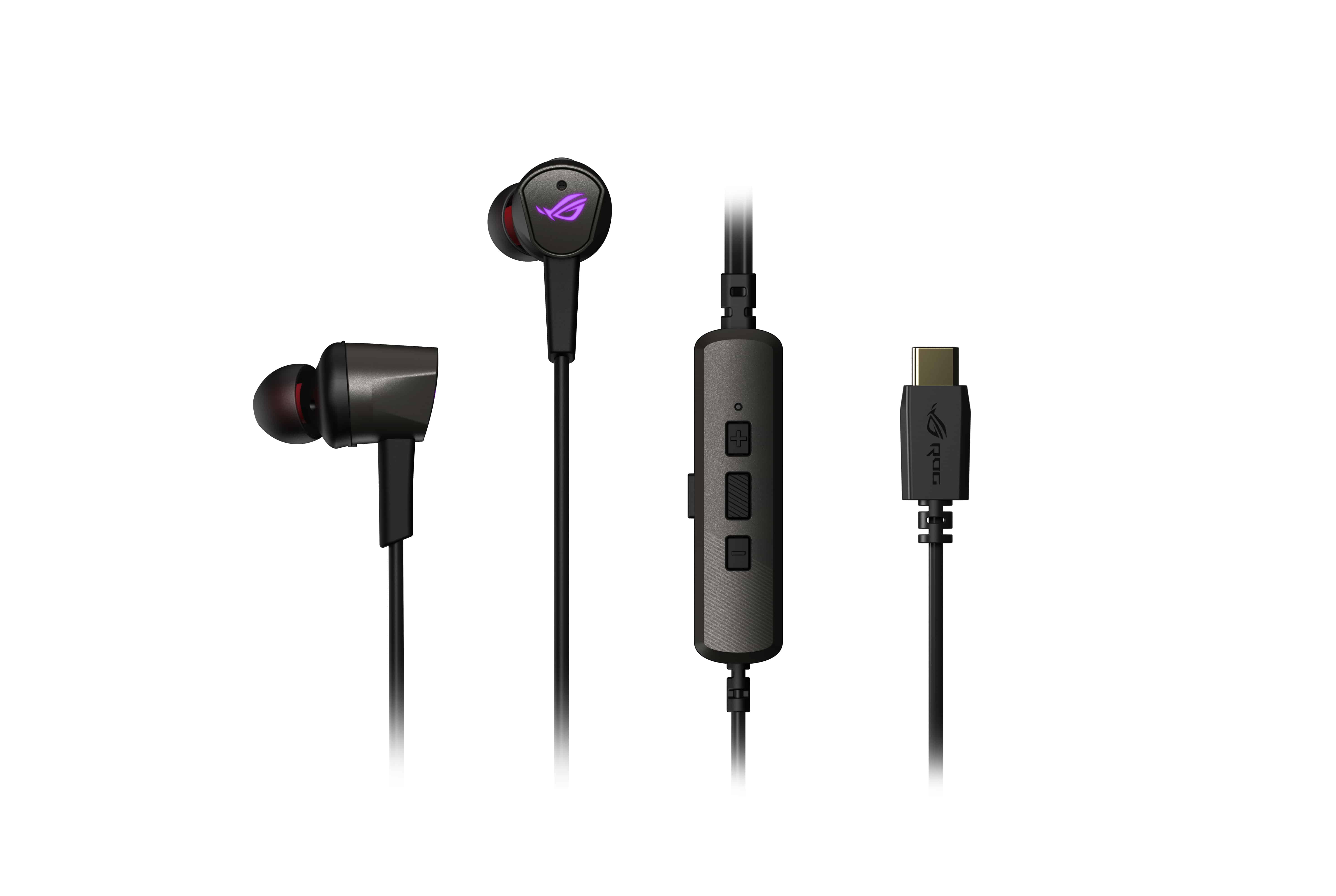 ASUS ROG CETRA II Hoofdtelefoons Bedraad In-ear Gamen USB Type-C Zwart (90YH02S0-B2UA00) thumbnail