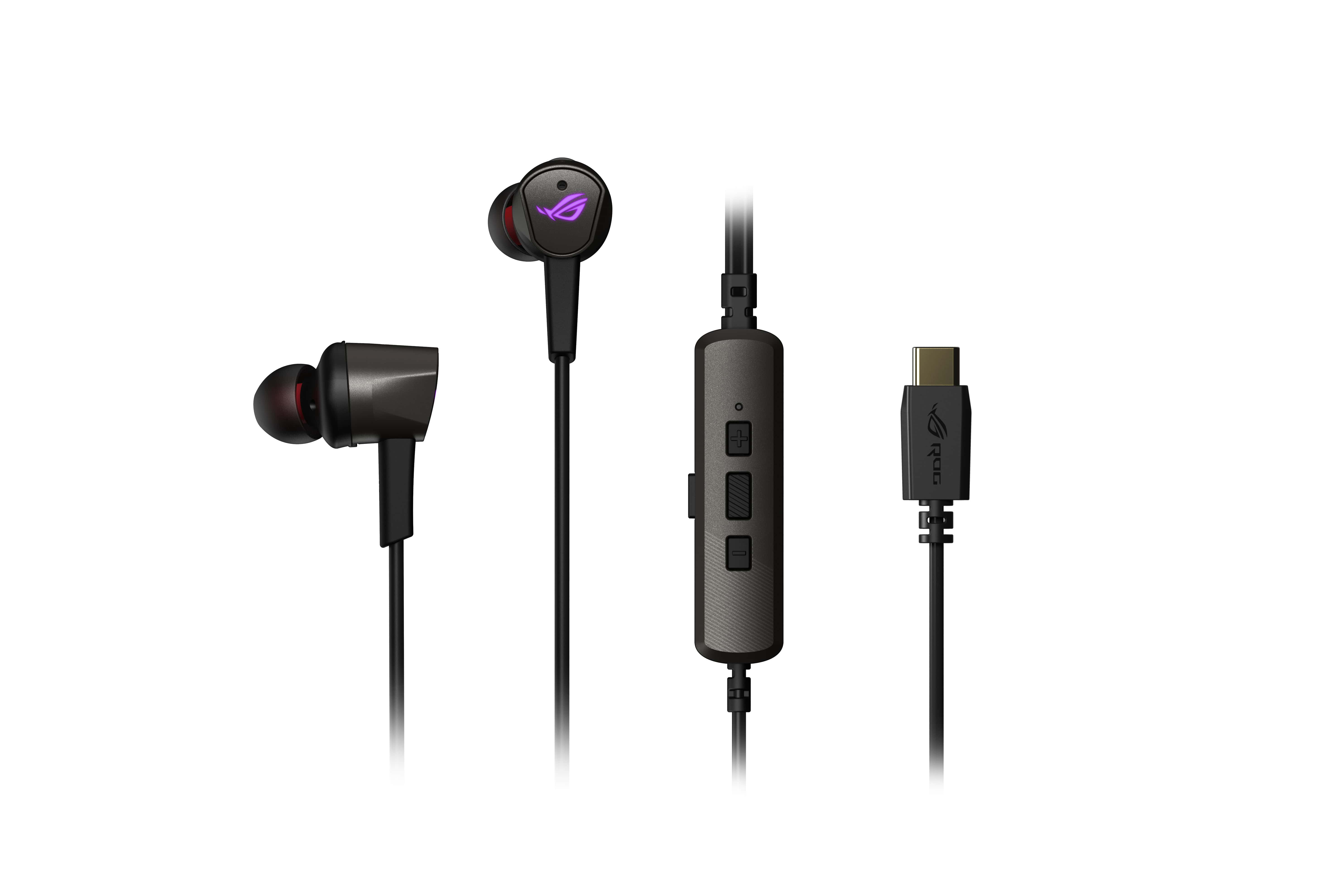 ASUS ROG CETRA II Hoofdtelefoons Bedraad In-ear Gamen USB Type-C Zwart (90YH02S0-B2UA00) thumbnail