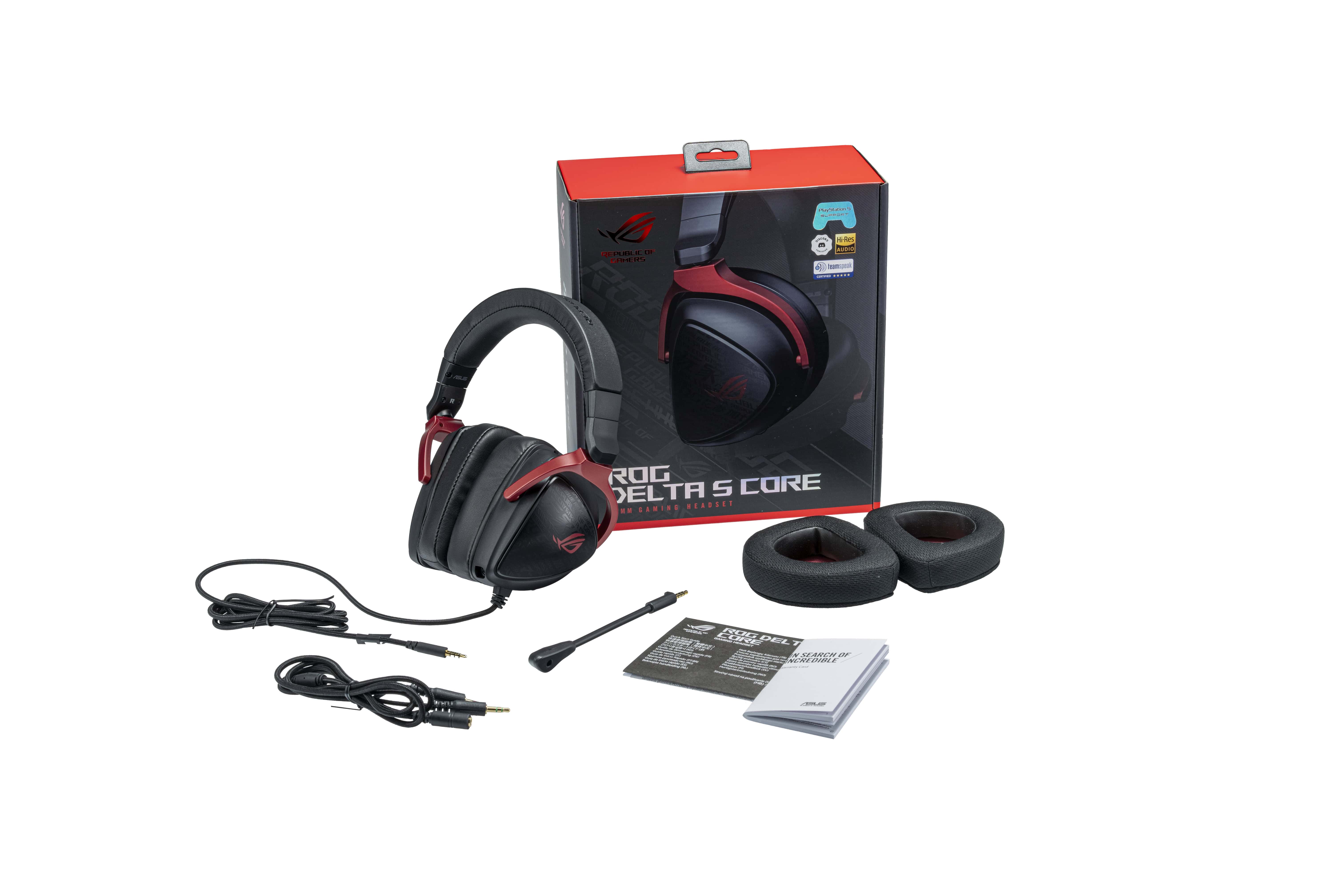 ASUS ROG Delta S Core Headset Bedraad Hoofdband Gamen Zwart (90YH03JC-B1UA00) thumbnail