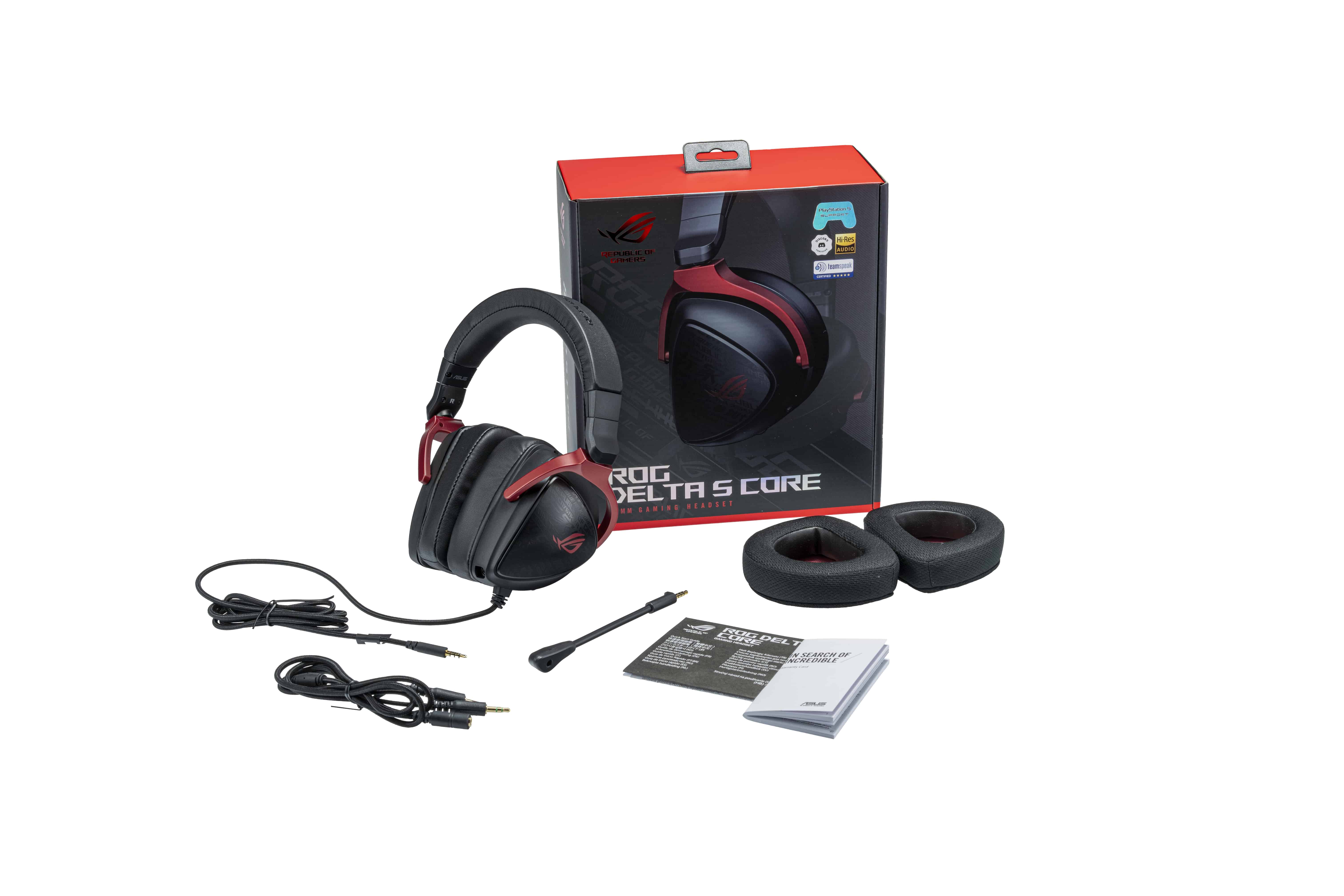 ASUS ROG Delta S Core Headset Bedraad Hoofdband Gamen Zwart (90YH03JC-B1UA00) thumbnail