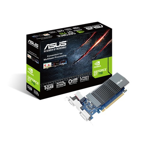 ASUS 90YV0AL0-M0NA00 videokaart NVIDIA GeForce GT 710 1 GB GDDR5 (90YV0AL0-M0NA00) thumbnail