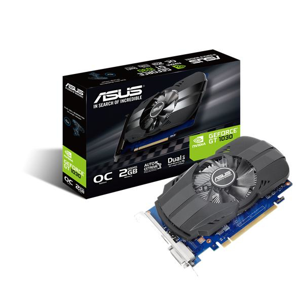 ASUS PH-GT1030-O2G NVIDIA GeForce GT 1030 2 GB GDDR5 (90YV0AU0-M0NA00) thumbnail