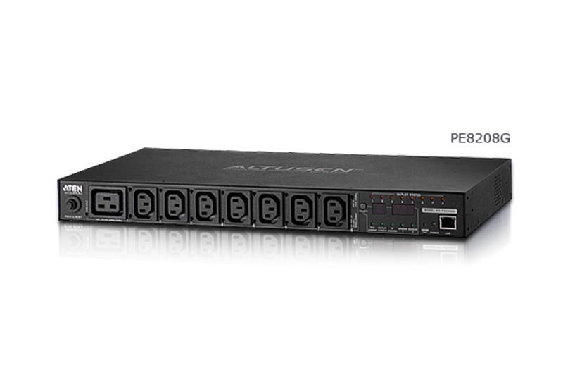 ATEN 20A/16A 8-uitgangen 1U gemeten en geschakeld eco PDU (PE8208G-ATA-G) thumbnail