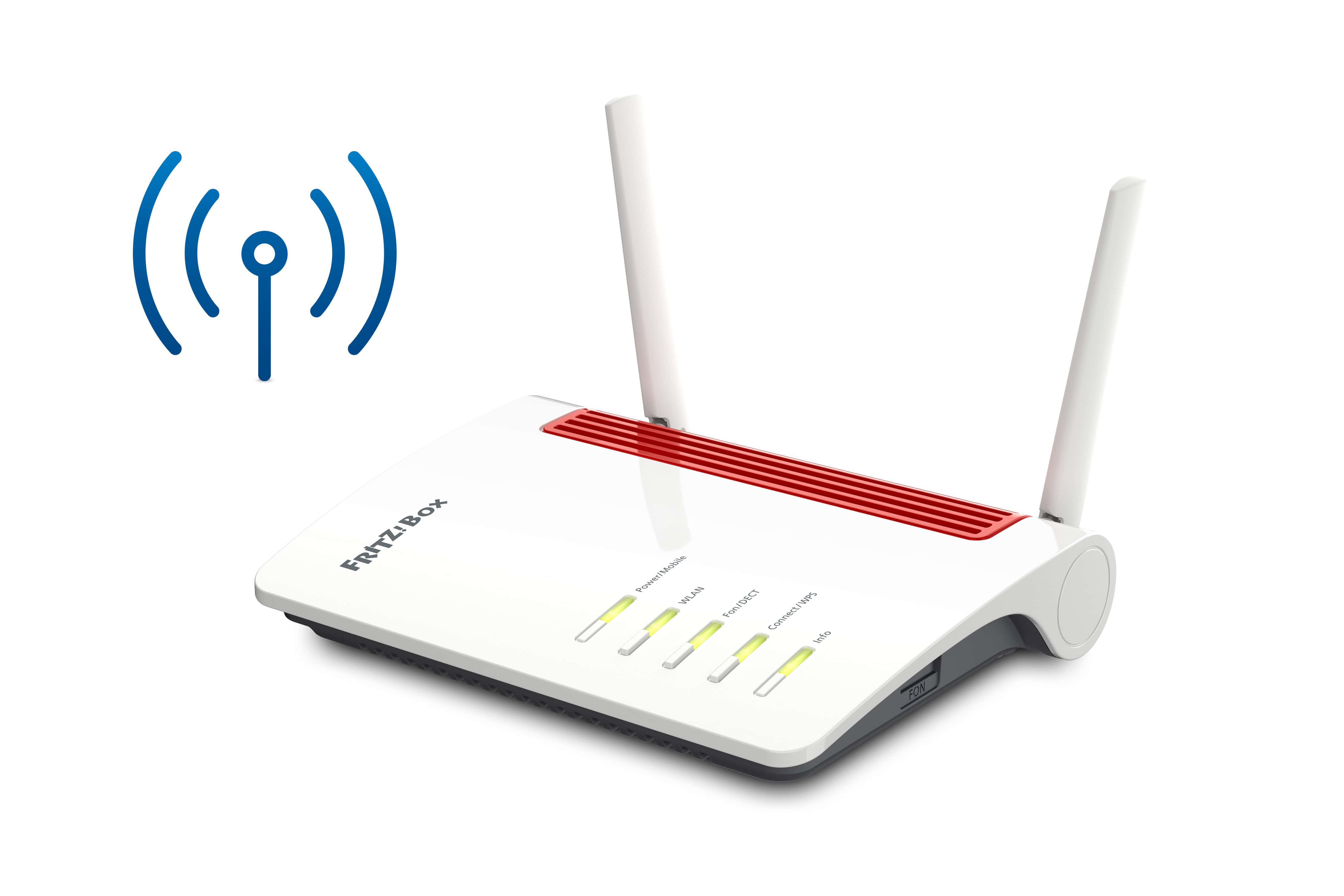 Box FRITZ! 6850 LTE draadloze router Gigabit Ethernet Dual-band (2.4 GHz / 5 GHz) 4G Wit (20002925) thumbnail