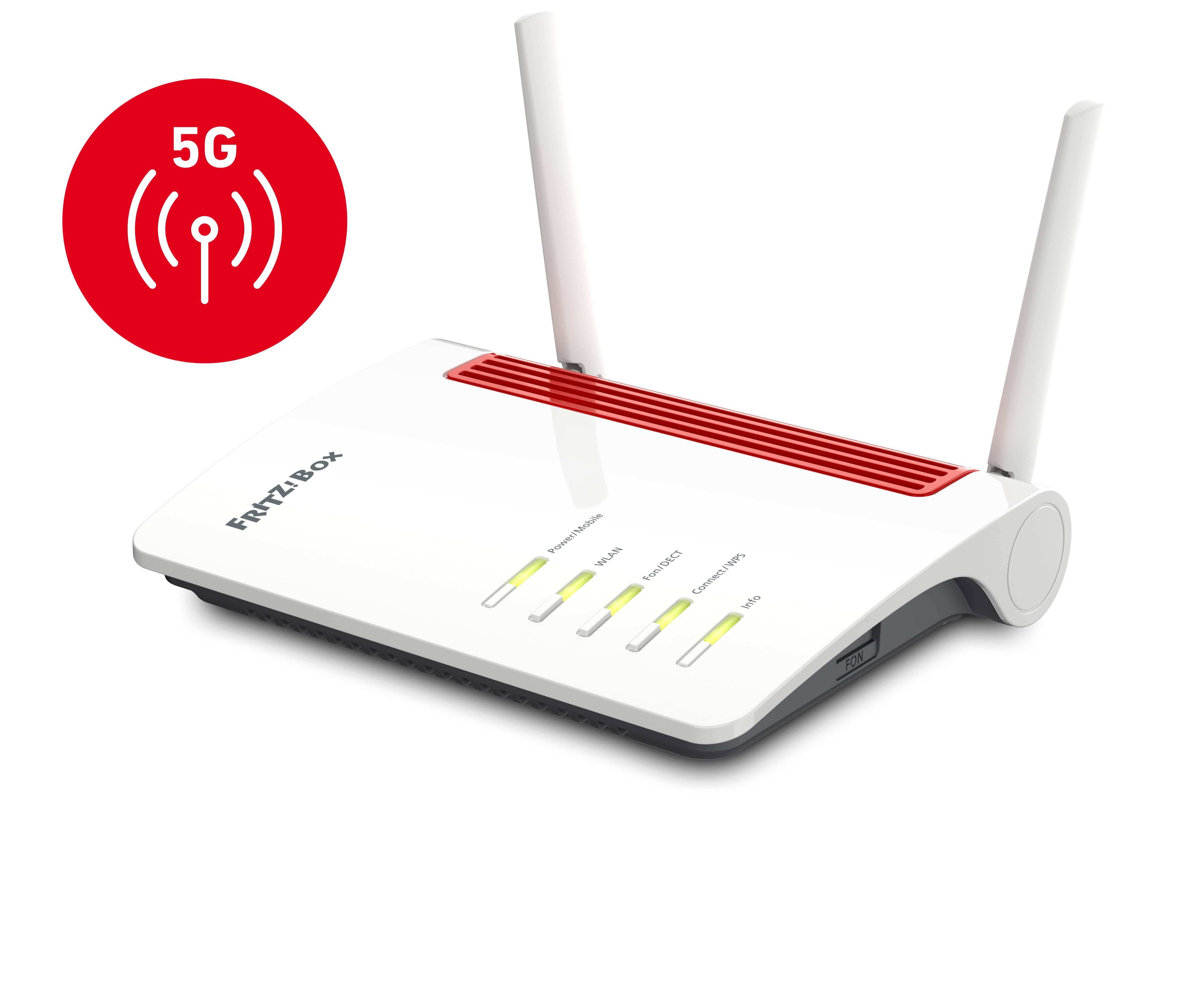 Box 6850 5G draadloze router Gigabit Ethernet Dual-band (2.4 GHz / 5 GHz) Wit (20002928) thumbnail