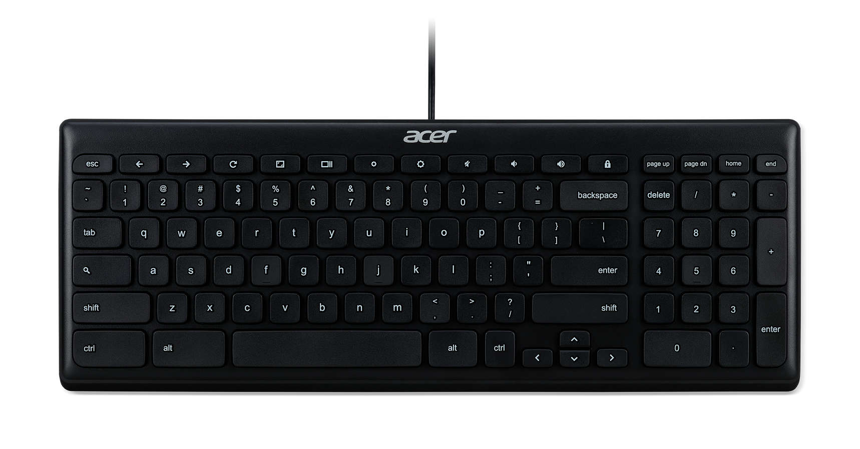 Acer GP.KBD11.00S toetsenbord USB QWERTY US International Zwart (GP.KBD11.00S) thumbnail