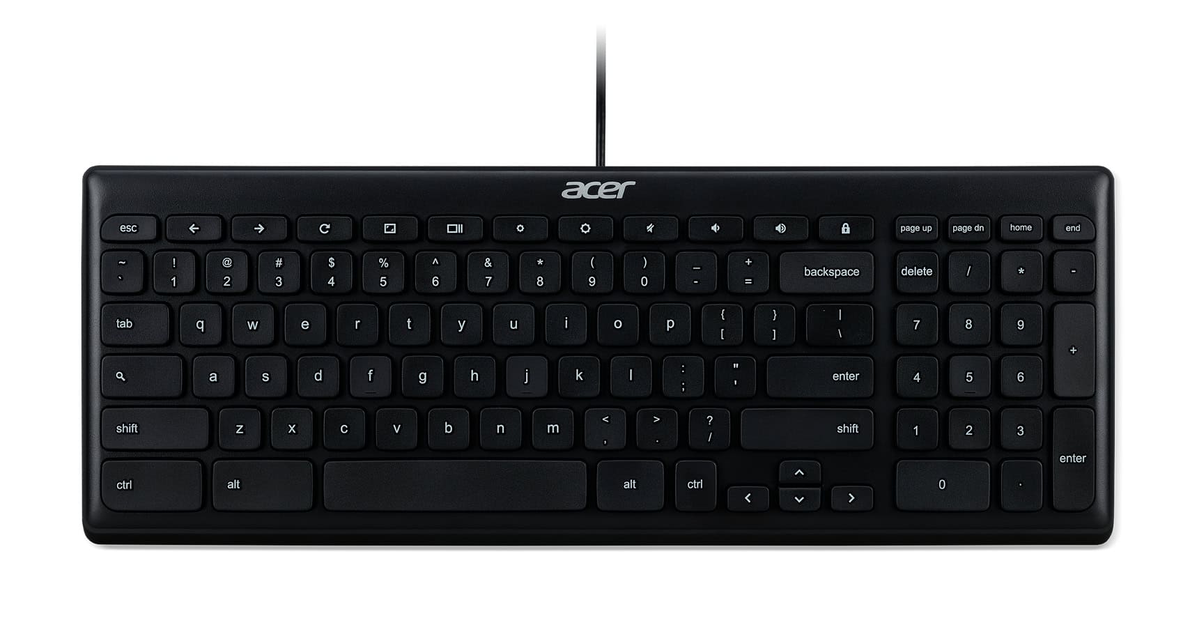 Acer GP.KBD11.00S toetsenbord Kantoor USB QWERTY US International Zwart (GP.KBD11.00S) thumbnail