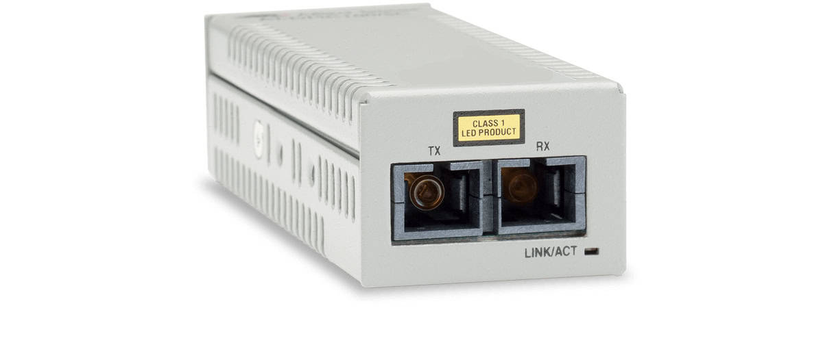 Allied Telesis DMC100/SC netwerk media converter 100 Mbit/s 1310 nm Multimode Grijs (AT-DMC100/SC-00) thumbnail