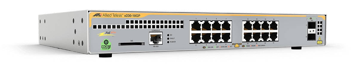 Allied Telesis AT-X230-18GP-30 netwerk-switch Managed L3 Gigabit Ethernet (10/100/1000) Power over Ethernet (PoE) Grijs (AT-X230-18GP-30) thumbnail Allied Telesis AT-X230-18GP-30 netwerk-switch Managed L3 Gigabit Ethernet (10/100/1000) Power over Ethernet (PoE) Grijs (AT-X230-18GP-30) thumbnail
