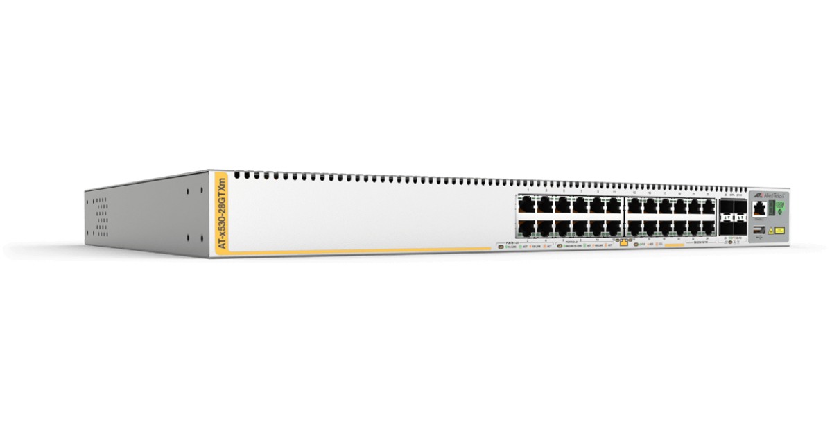 Allied Telesis AT-x530-28GTXm-50 Managed L3 Gigabit Ethernet (10/100/1000) 1U Grijs (AT-X530-28GTXM-50) thumbnail