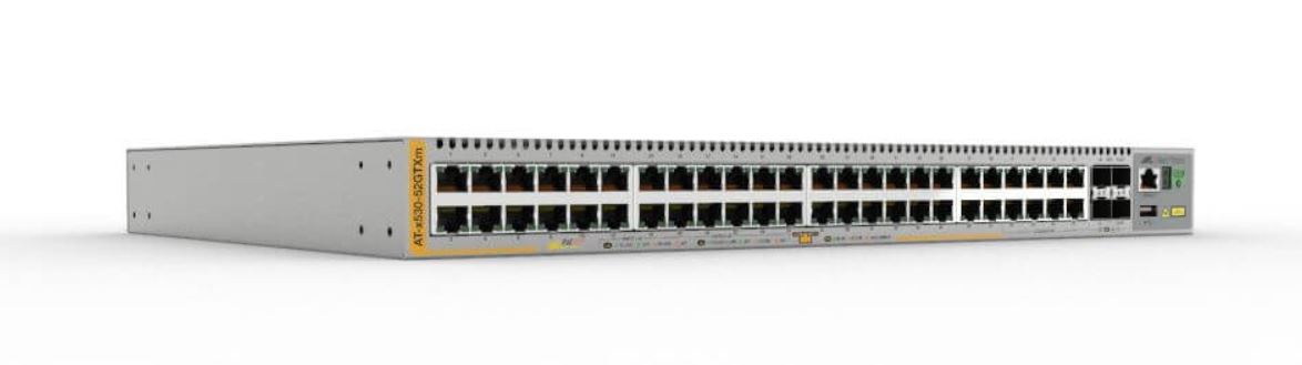 Allied Telesis x530-52GTXm Managed L3 Gigabit Ethernet (10/100/1000) Grijs (AT-X530-52GTXM-50) thumbnail