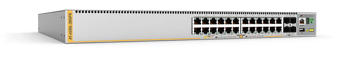 Allied Telesis AT-x530L-28GPX-50 Managed L3+ Gigabit Ethernet (10/100/1000) Power over Ethernet (PoE) 1U Grijs (AT-X530L-28GPX-50) thumbnail