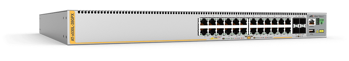Allied Telesis AT-x530L-28GPX-50 Managed L3+ Gigabit Ethernet (10/100/1000) Power over Ethernet (PoE) 1U Grijs (AT-X530L-28GPX-50) thumbnail