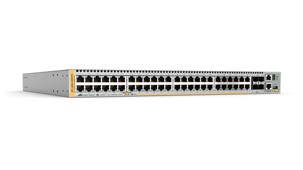 Allied Telesis X930-52GTX Managed L3 Gigabit Ethernet (10/100/1000) Grijs (AT-X930-52GTX-B01) thumbnail