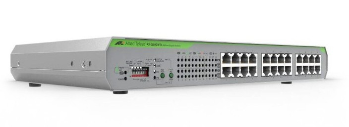 Allied Telesis GS920/24 Unmanaged L2 Gigabit Ethernet (10/100/1000) 1U Grijs (GS920/24-30) thumbnail