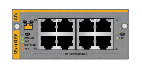 Allied Telesis AT-SBX81XLEM/GT8 network switch module Gigabit Ethernet (SBX81XLEM/GT8) thumbnail