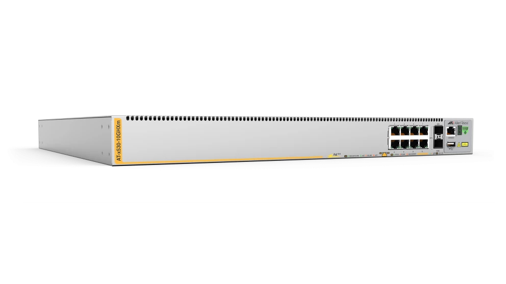 Allied Telesis AT-X530-10GHXM-50 netwerk-switch Managed L3 5G Ethernet (100/1000/5000) Power over Ethernet (PoE) Grijs (X530-10GHXM-50) thumbnail Allied Telesis AT-X530-10GHXM-50 netwerk-switch Managed L3 5G Ethernet (100/1000/5000) Power over Ethernet (PoE) Grijs (X530-10GHXM-50) thumbnail