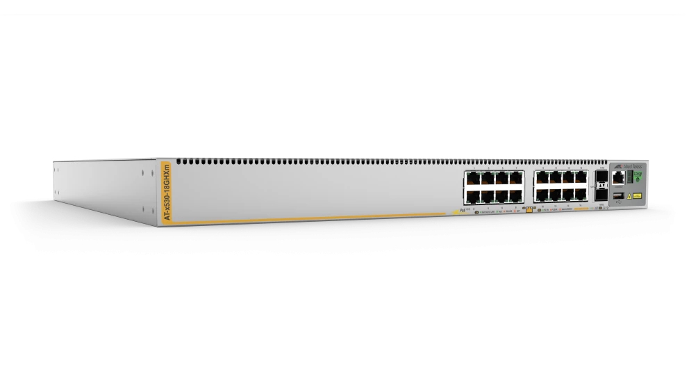 Allied Telesis AT-X530-18GHXM-B55 netwerk-switch Managed L3 5G Ethernet (100/1000/5000) Power over Ethernet (PoE) Grijs (X530-18GHXM-B55) thumbnail Allied Telesis AT-X530-18GHXM-B55 netwerk-switch Managed L3 5G Ethernet (100/1000/5000) Power over Ethernet (PoE) Grijs (X530-18GHXM-B55) thumbnail