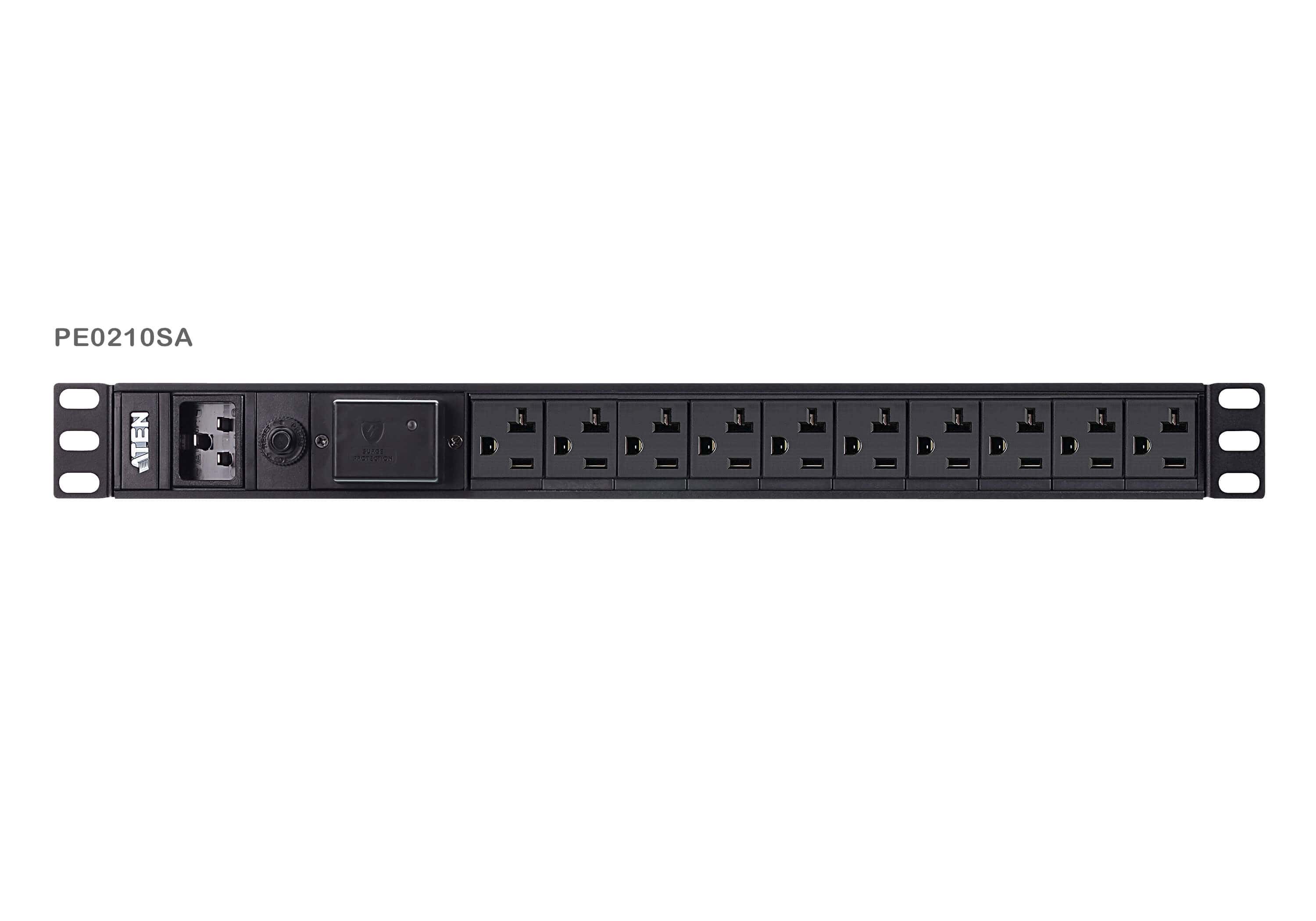 ATEN Standaard 1U PDU met overspanningsbeveiliging (PE0210SG-AT-G) thumbnail